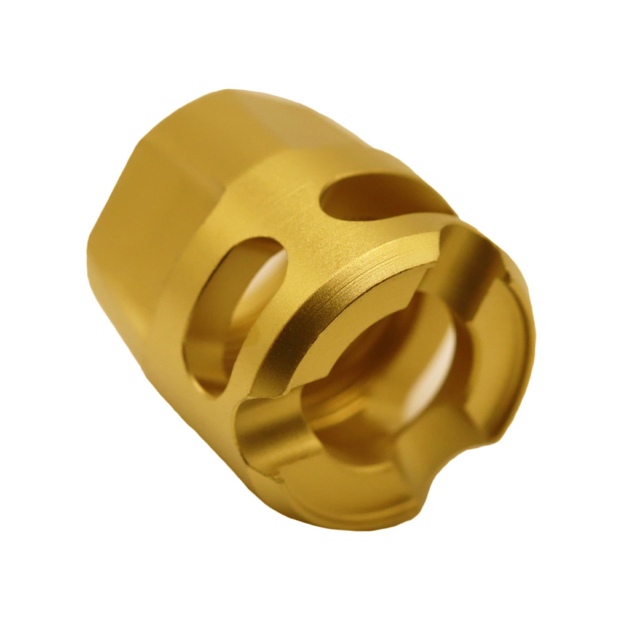 True Precision Y-Micro Comp 1/2x28 Gold for 9mm Pistols