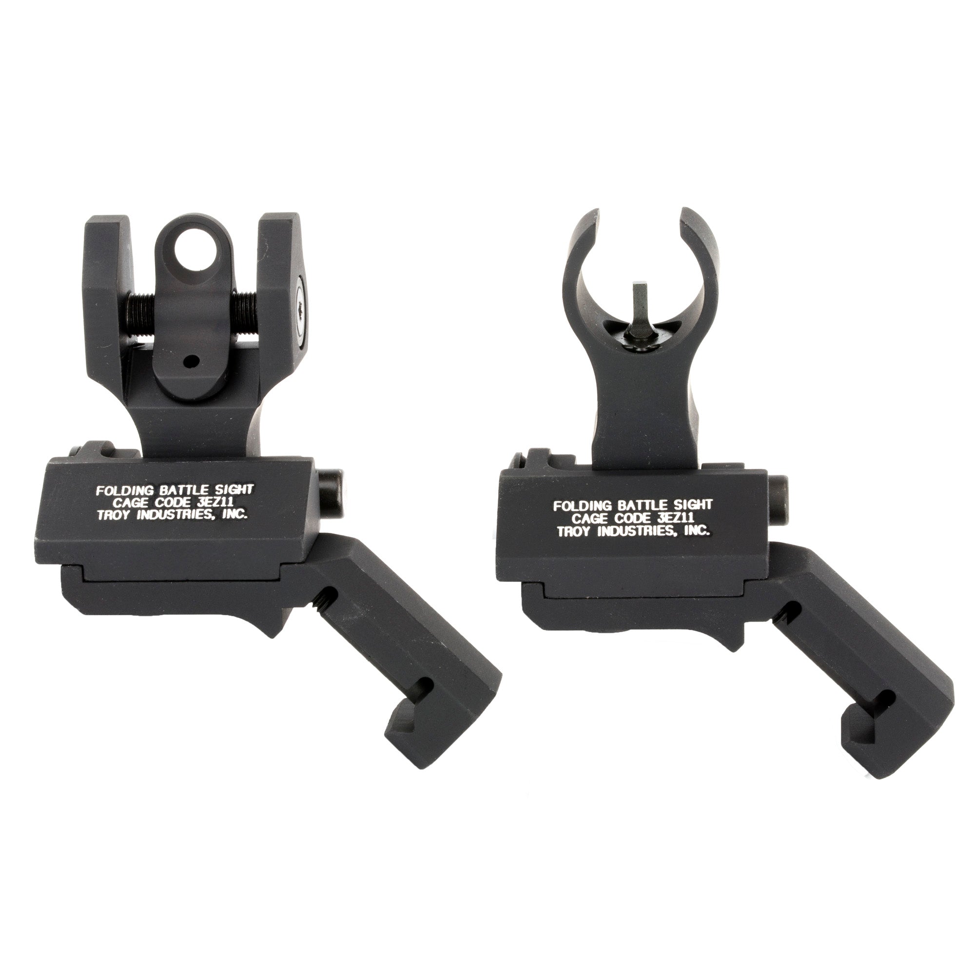 TROY Industries 45 Degree Folding BattleSight for Tactical Rifles, Black (Part Number: SSIG-45S-HRBT-00)