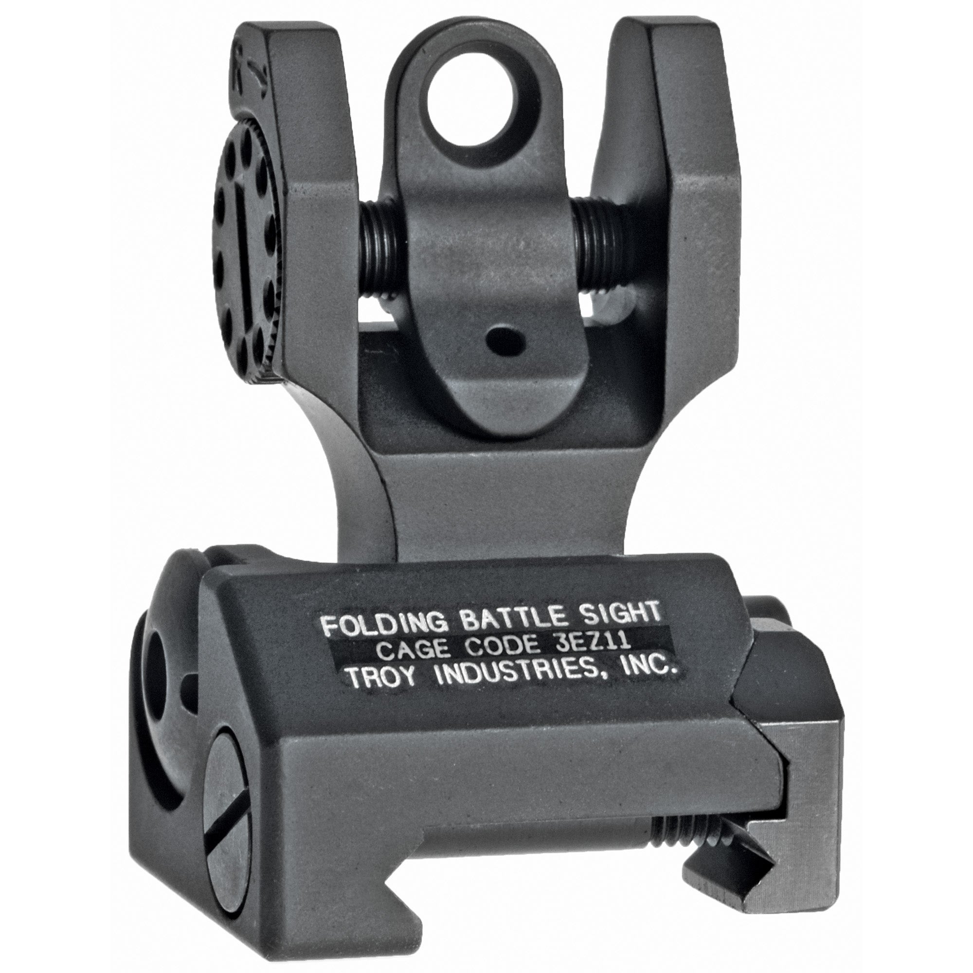 TROY Industries BattleSight Rear Folding Sight – Black, Model SSIG-FBS-R0BT-00