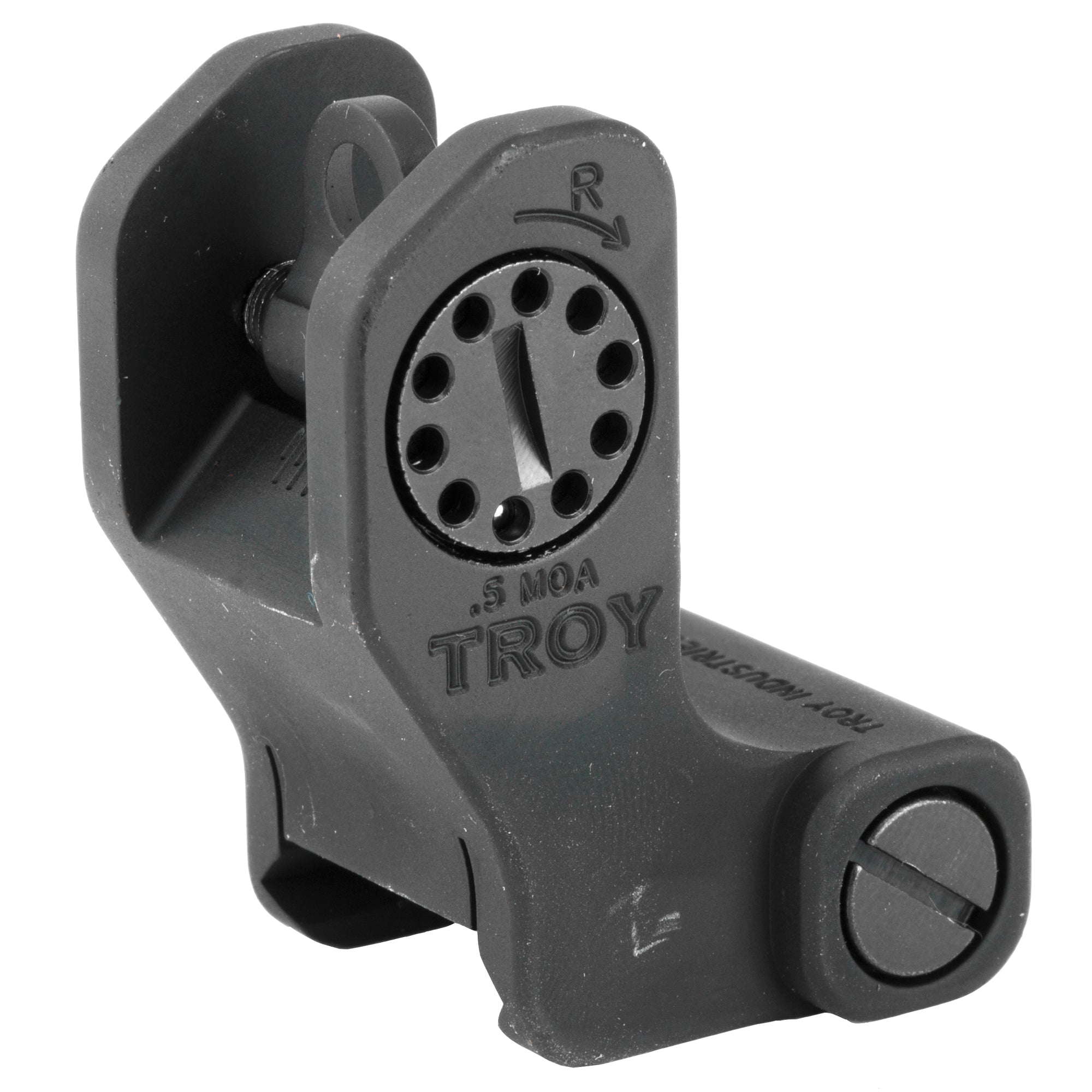 TROY Industries Fixed Rear BattleSight Black, Part Number SSIG-FRS-R0BT-00