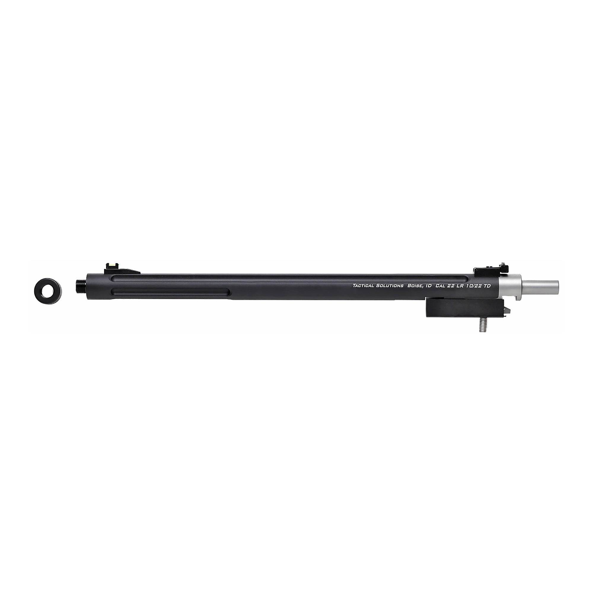 TacSol X-Ring Takedown .22LR Barrel for Ruger 10/22 Takedown - 16.5 inch Threaded Black