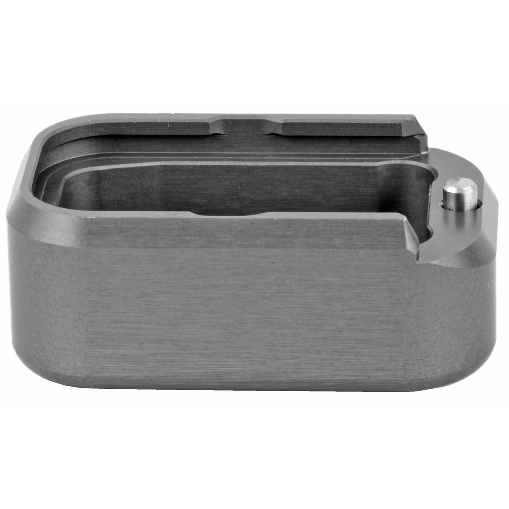 Taran Tactical Innovation GLOCK-Compatible Magazine Base Pad – Small Gray Aluminum Extension, Part GBP940-005