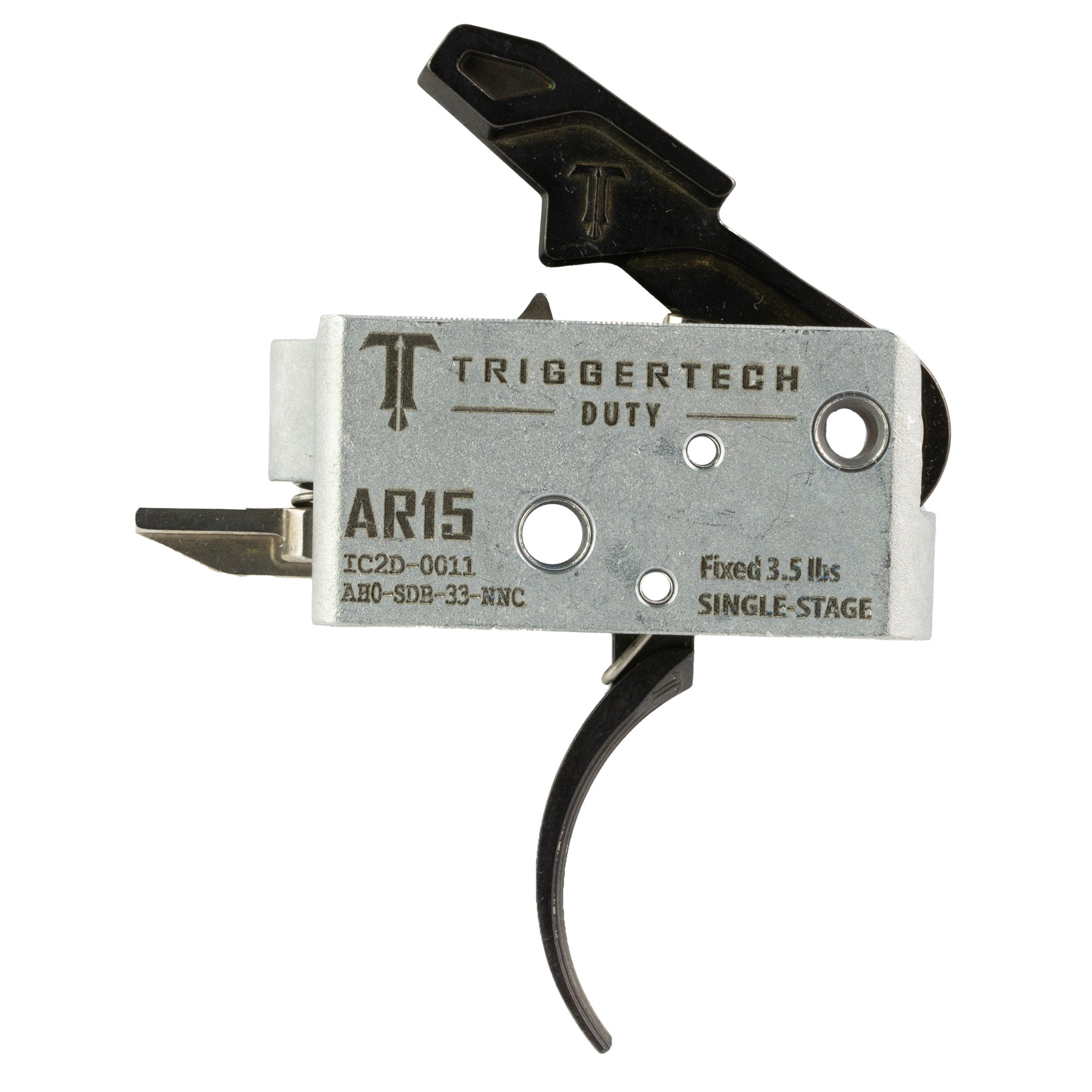 TriggerTech AR15 Duty Curve Trigger with 3.5 lb Pull - Black