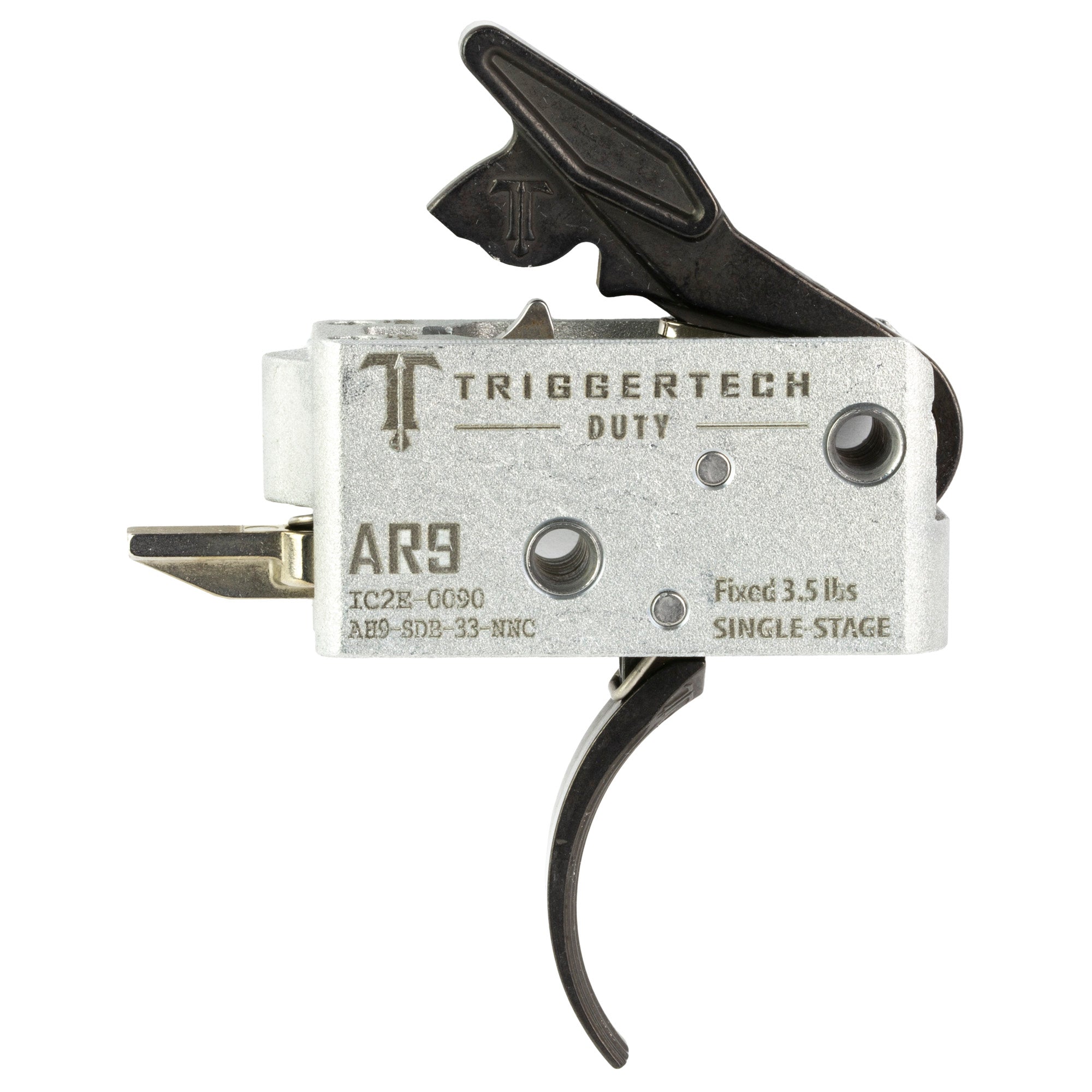 TriggerTech AR Duty Curve Trigger – Black, 3.5 lb for Military & Law Enforcement