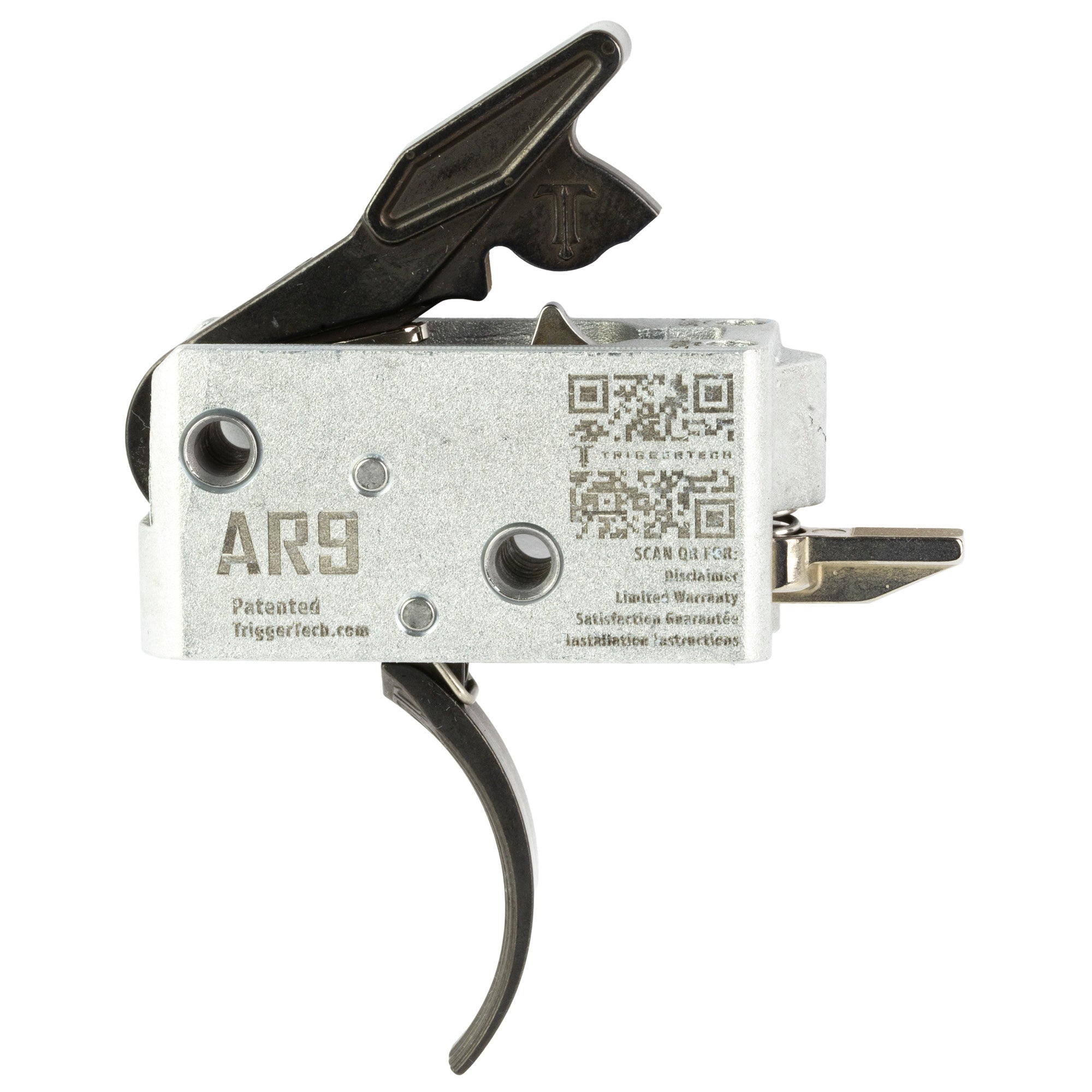 TriggerTech AR Duty Trigger - Model Duty, 3.5 lb Two-Stage Black Trigger for AR Platforms