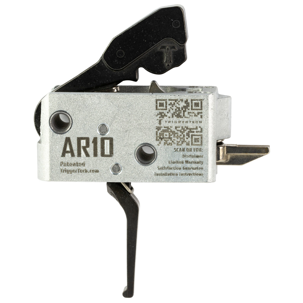 TriggerTech AR10 Duty Flat Trigger - 3.5 lb Pull Weight, Black