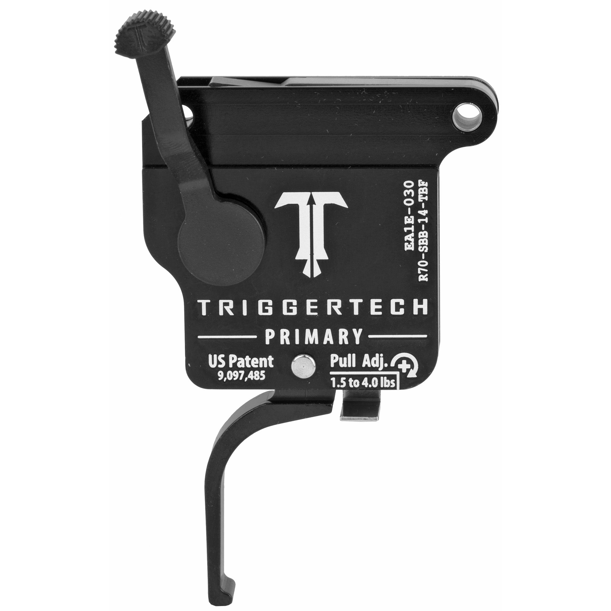 TriggerTech R700 Primary Flat Right-Hand Black Rifle Trigger – Model R70-SBB-14-TBF