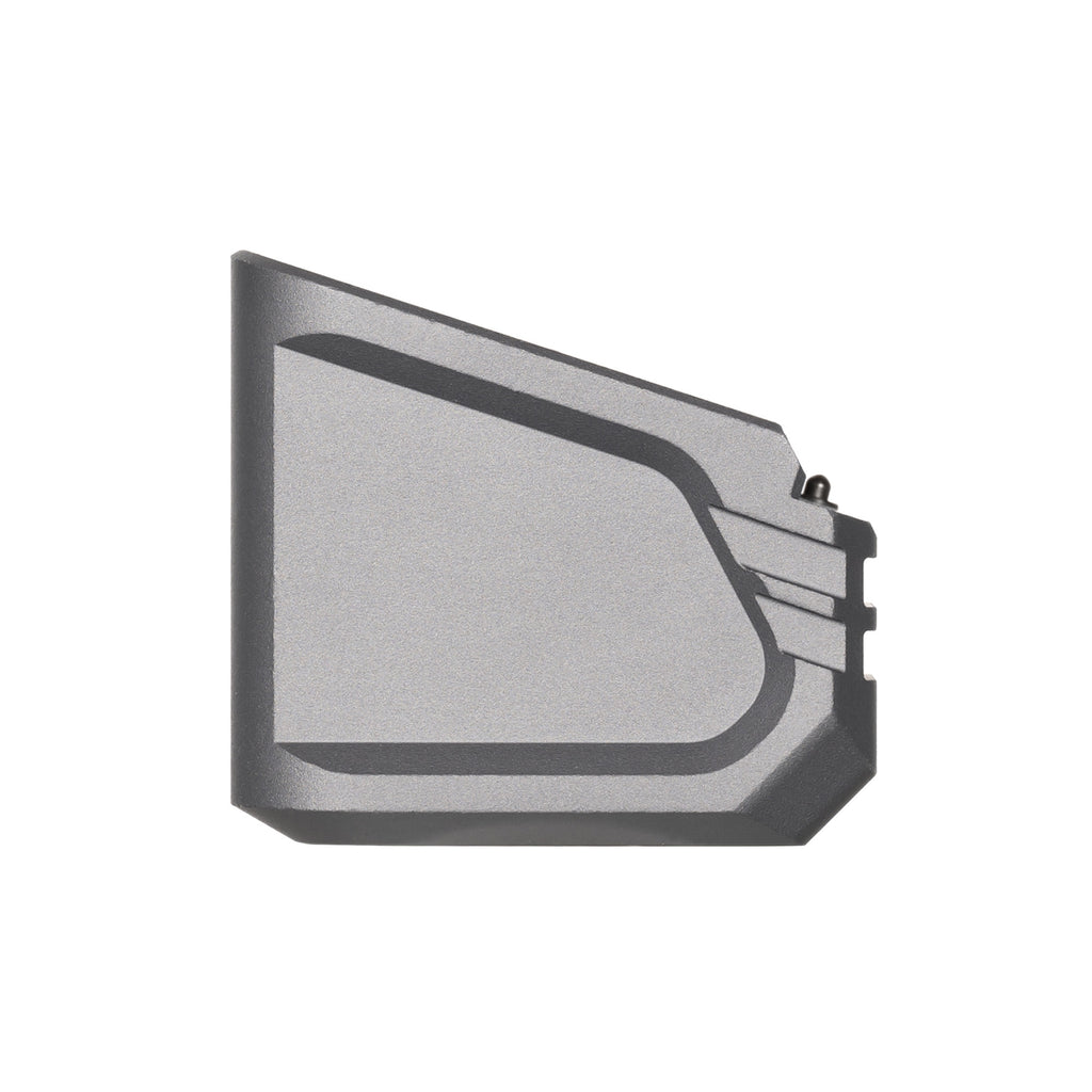 Tyrant CNC Magazine Extension for Glock 17/19x/22/34/35/45 – Adds 6 Rounds for 9mm and 5 Rounds for .40 cal, Gray