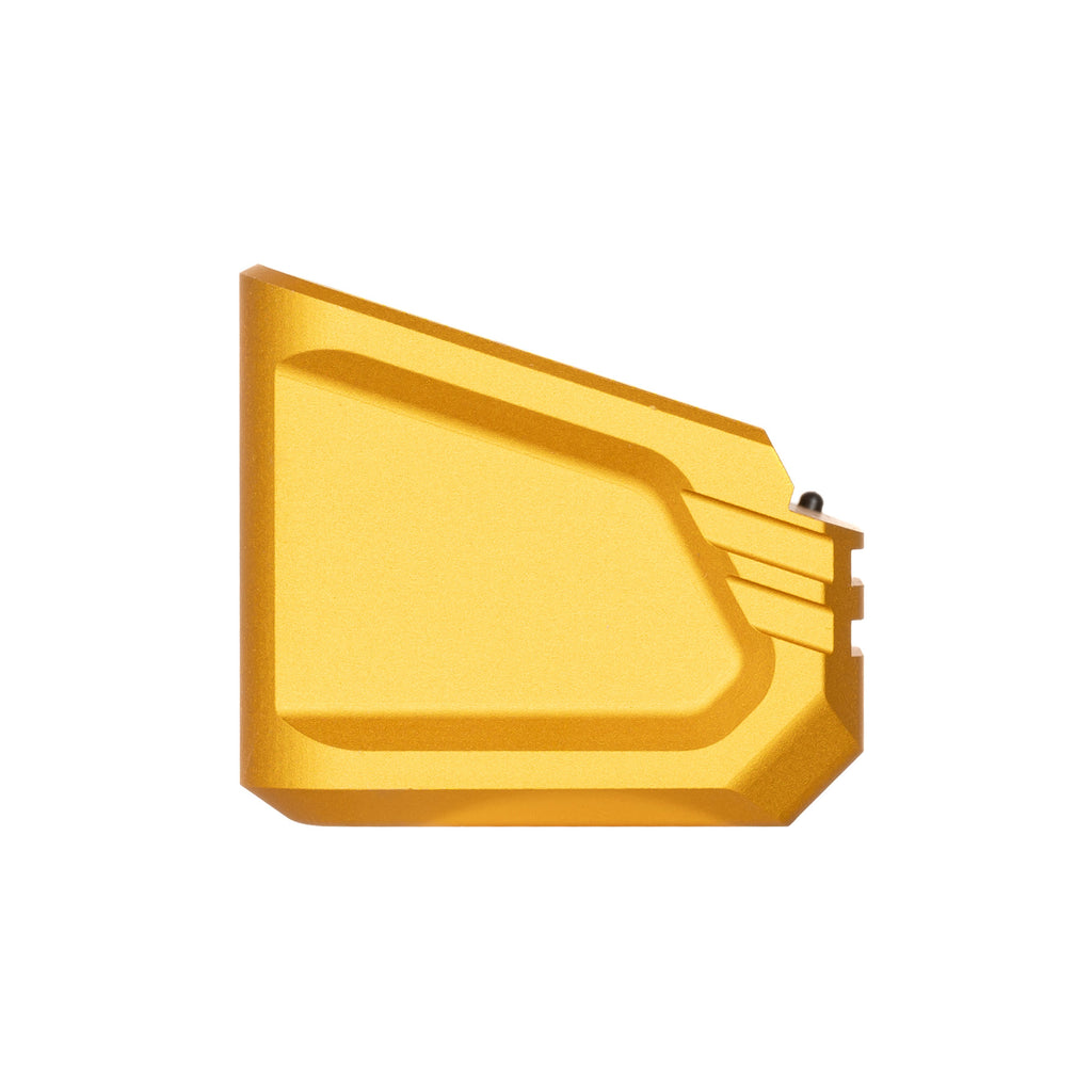 Tyrant CNC Gold Magazine Extension for Glock 17/19x/22/34/35/45 – Adds 6 Rounds