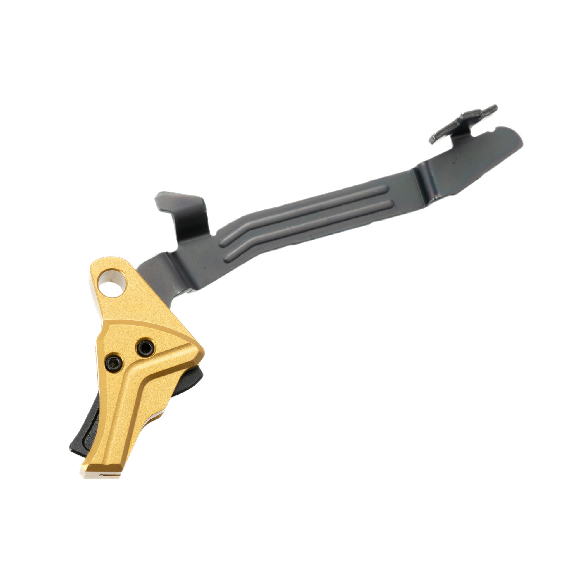 Tyrant CNC Improved Tyrant Trigger System for Glock 43, G43X, and G48 with Black and Gold Finish