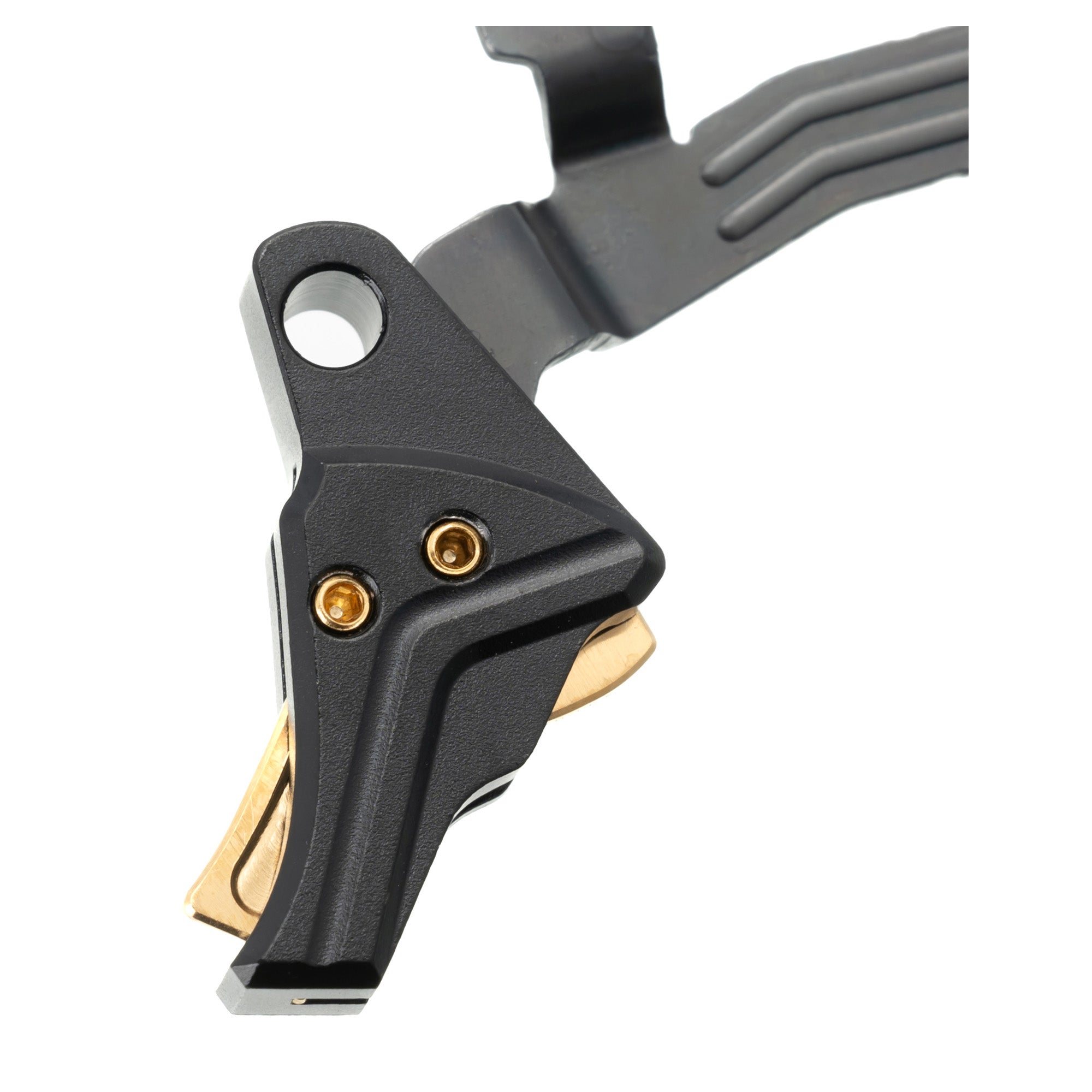 Tyrant CNC Improved Tyrant Trigger System for GLOCK Gen 3 and Gen 4 with Black and Gold Finish