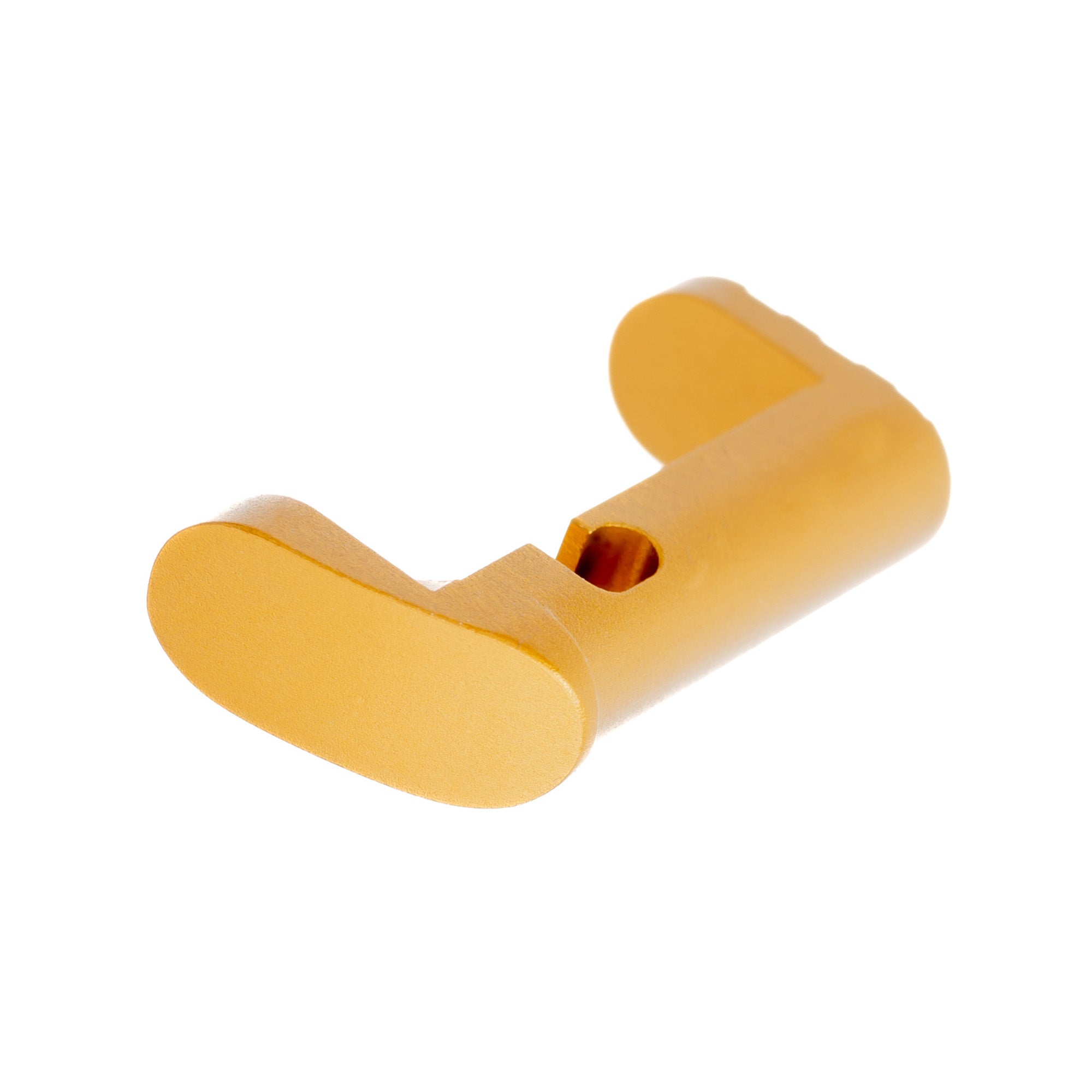 Tyrant CNC Hellcat Extended Gold Magazine Release - Ambidextrous Design and Tactical Serrations
