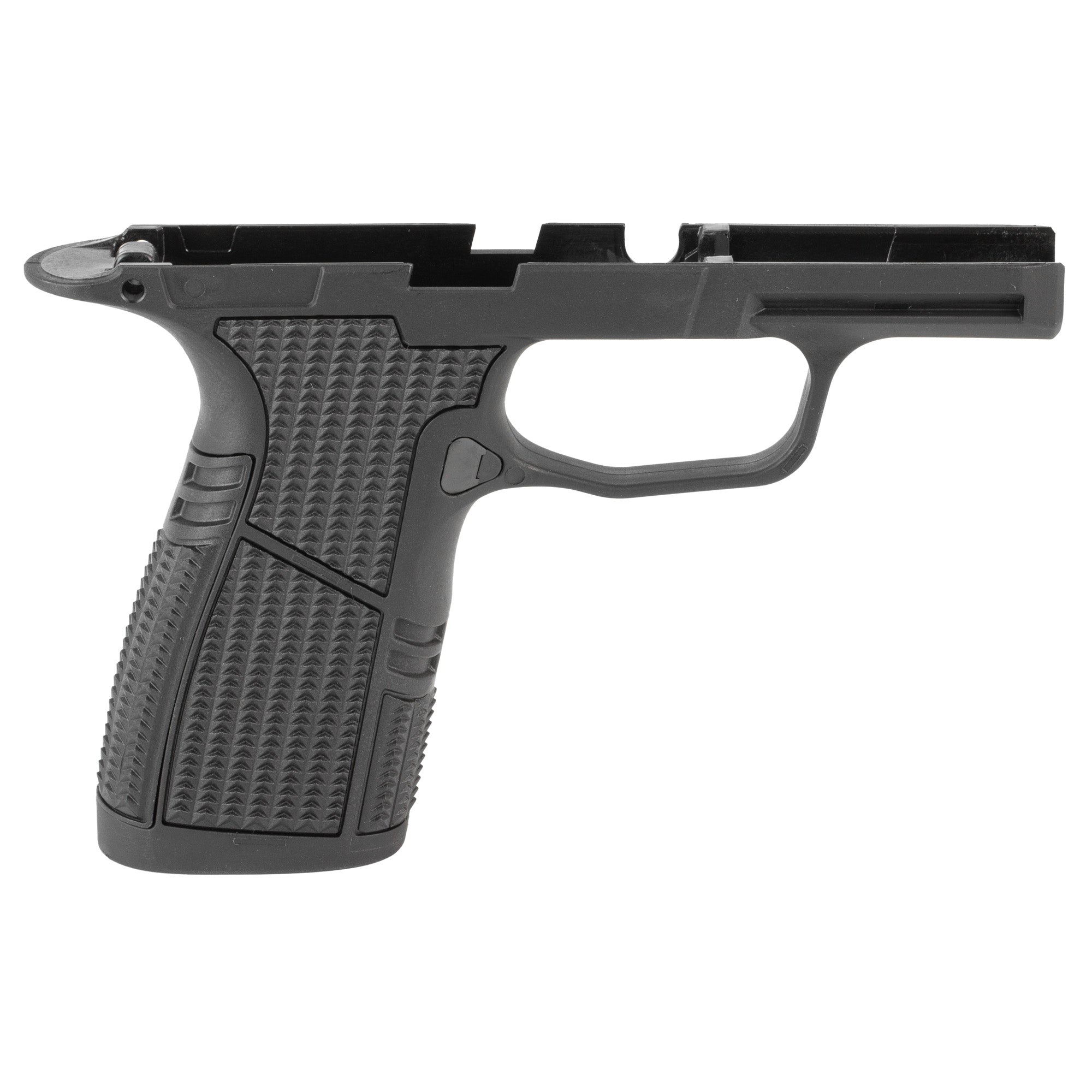 Tyrant CNC P365 Grip Module Snub Size Black – Compact and Efficient Firearm Upgrade