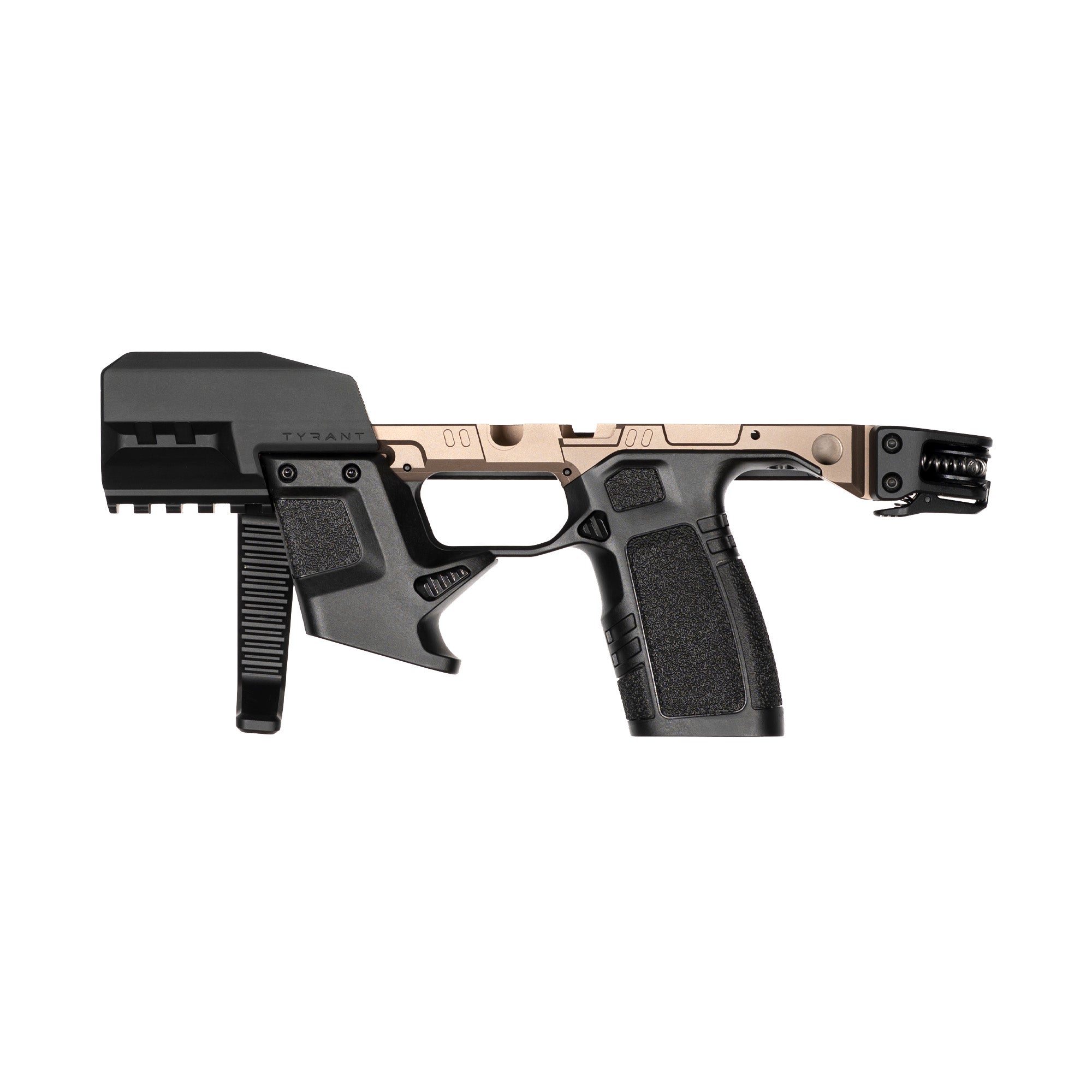 Tyrant CNC TWS Braced Chassis for Glock P365 in Bronze