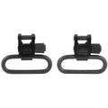Uncle Mike's Quick Detach SS 1.25-inch Black Super Sling Swivel with Tri-Lock