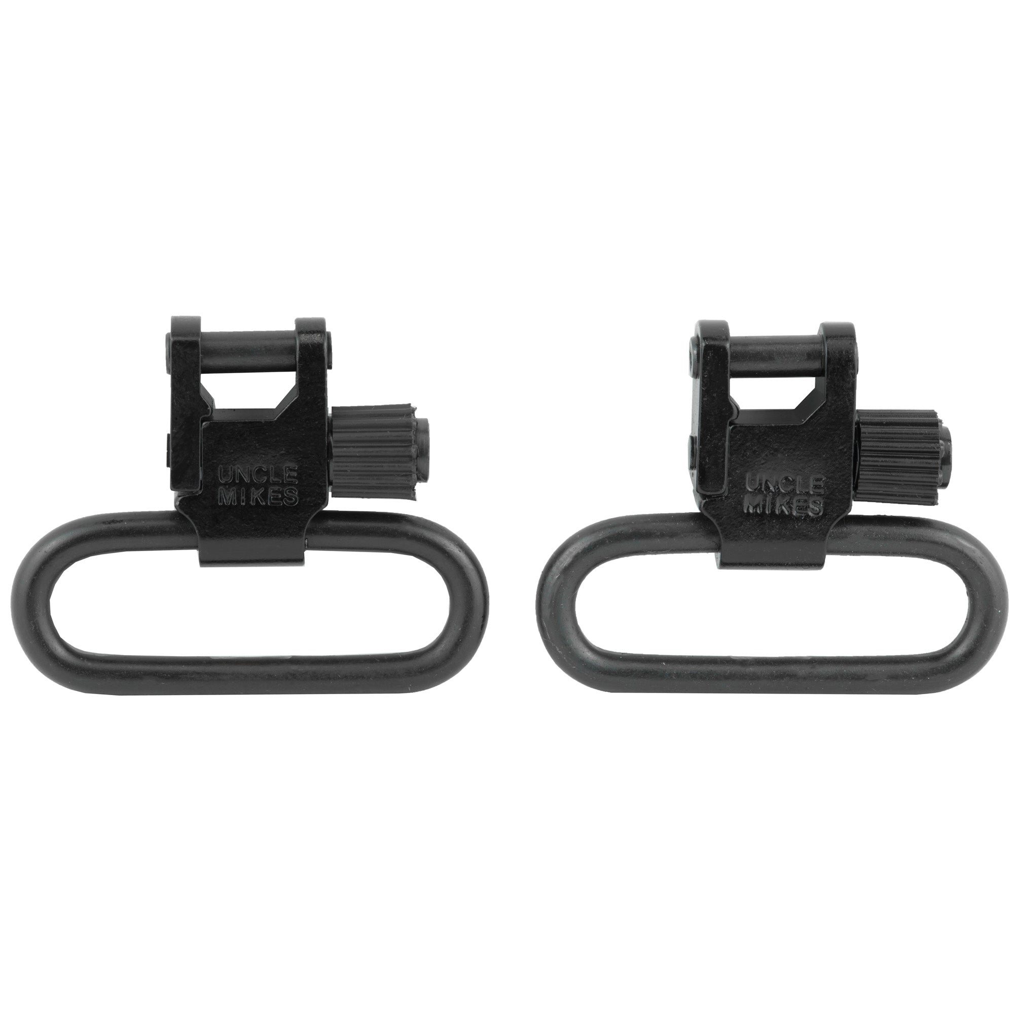 Uncle Mike's Quick Detach SS 1.25-inch Black Super Sling Swivel with Tri-Lock