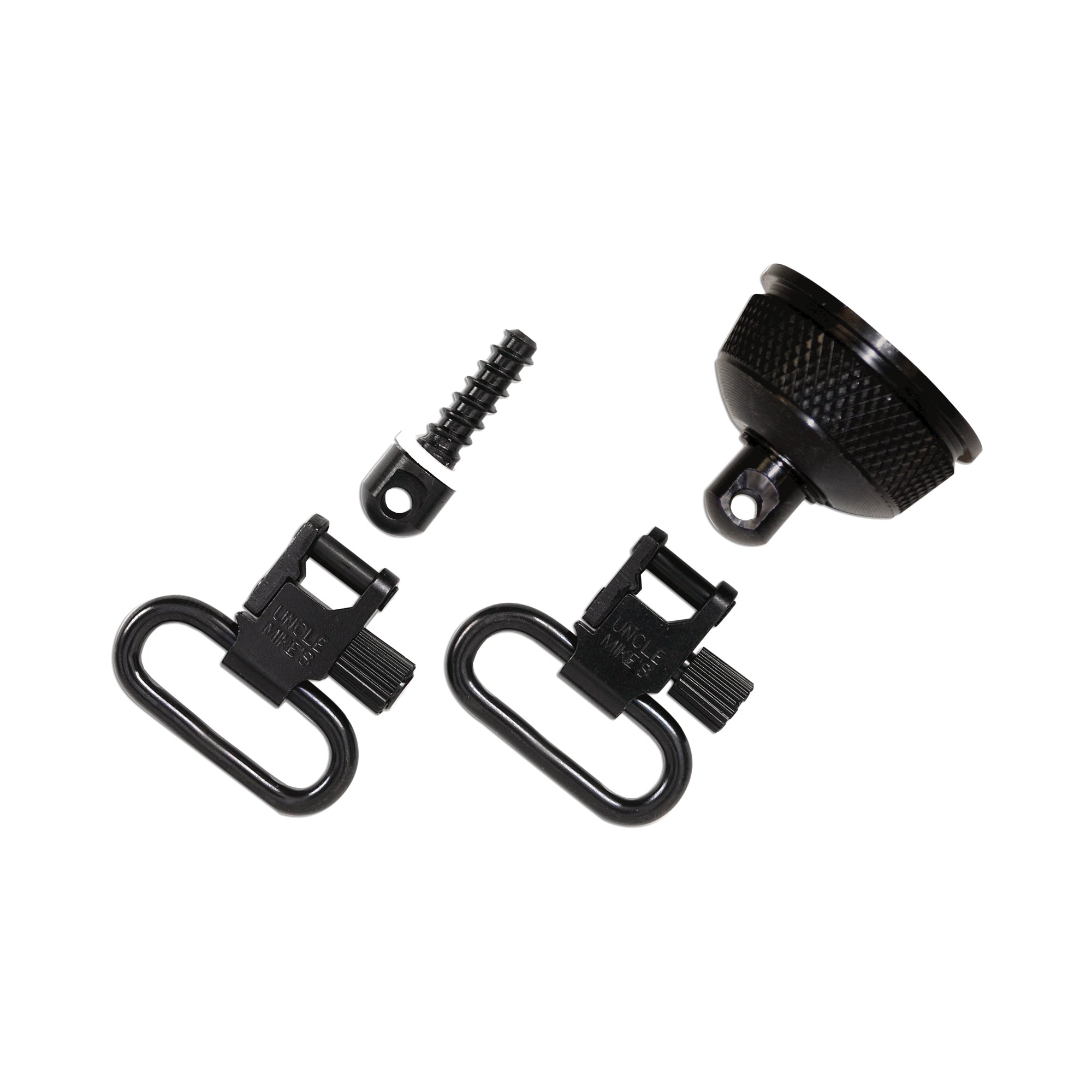 Uncle Mike's U/M SWIVEL SET QD MAG CAP for Remington 870 Express with Wood Screw and Swivel Base