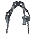 Uncle Mike's Pro-Pak Cross Harness Horizontal Shoulder Holster for 3.75-Inch Barrel Handgun, Ambidextrous, Black Cordura
