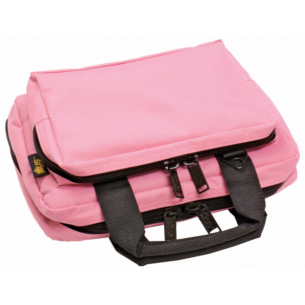 US PeaceKeeper Mini Range Bag Pink with P21103 - Compact 12.75 x 8.75 x 3 Inches for Handguns and Accessories