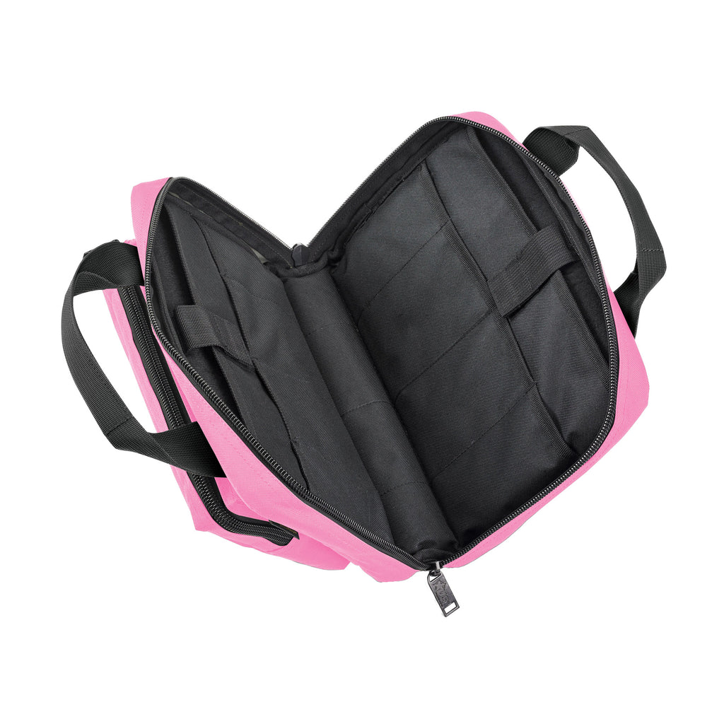US PeaceKeeper Mini Range Bag Pink with P21103 - Compact 12.75 x 8.75 x 3 Inches for Handguns and Accessories