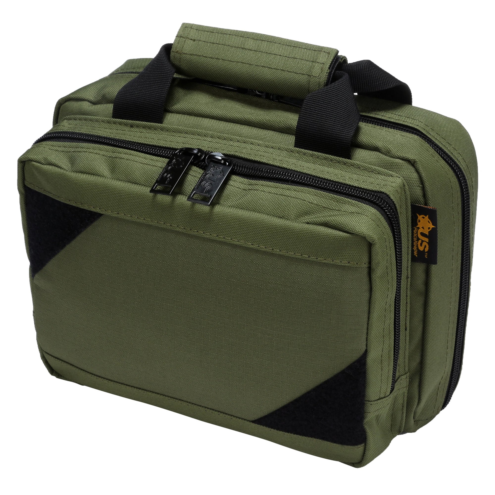 US PeaceKeeper Micro Mini Range Bag in Olive Drab Green – Compact Nylon Pistol Organizer