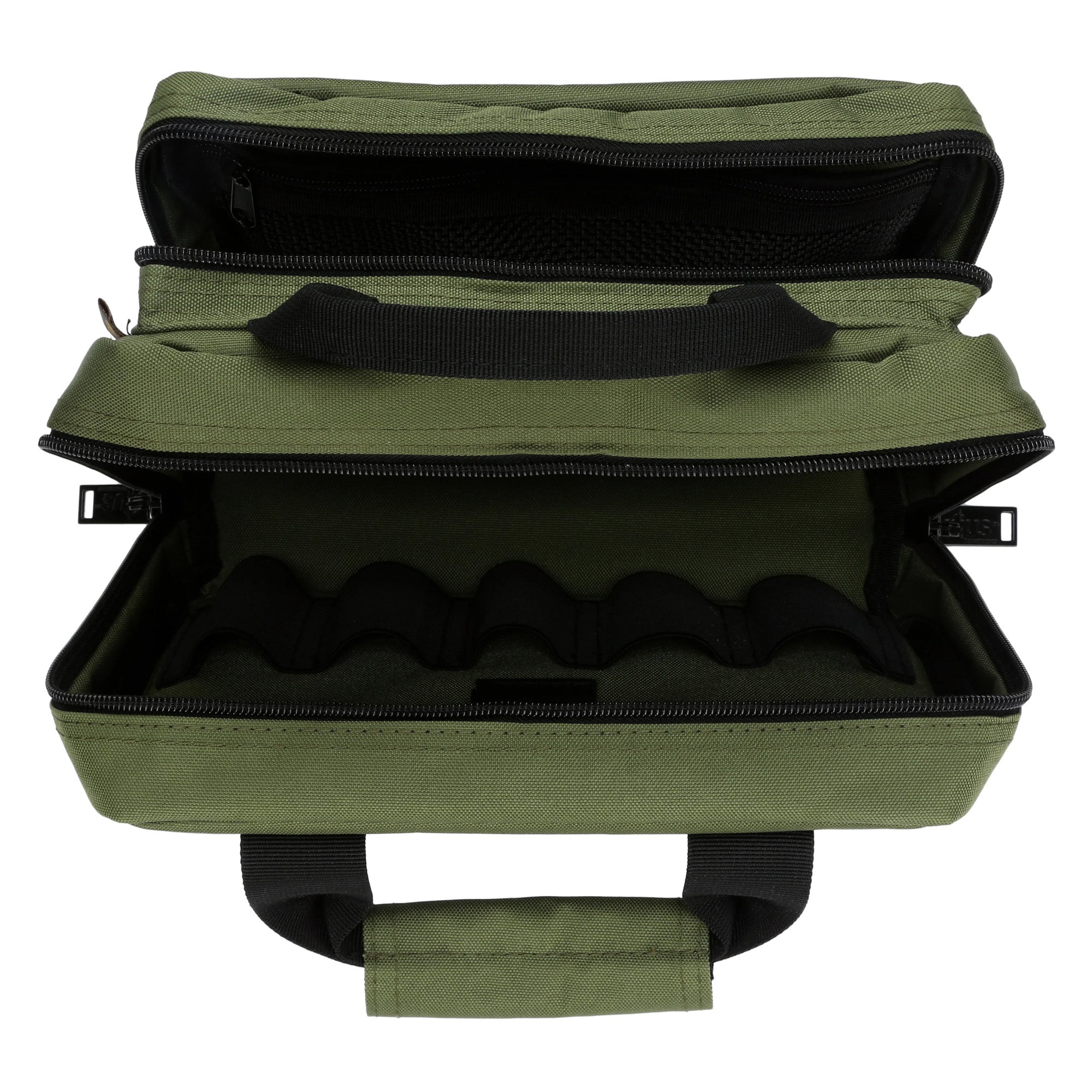 US PeaceKeeper Micro Mini Range Bag in Olive Drab Green – Compact Nylon Pistol Organizer