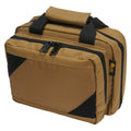 US PeaceKeeper Micro Mini Range Bag in Tan - Compact Nylon Pistol Organizer