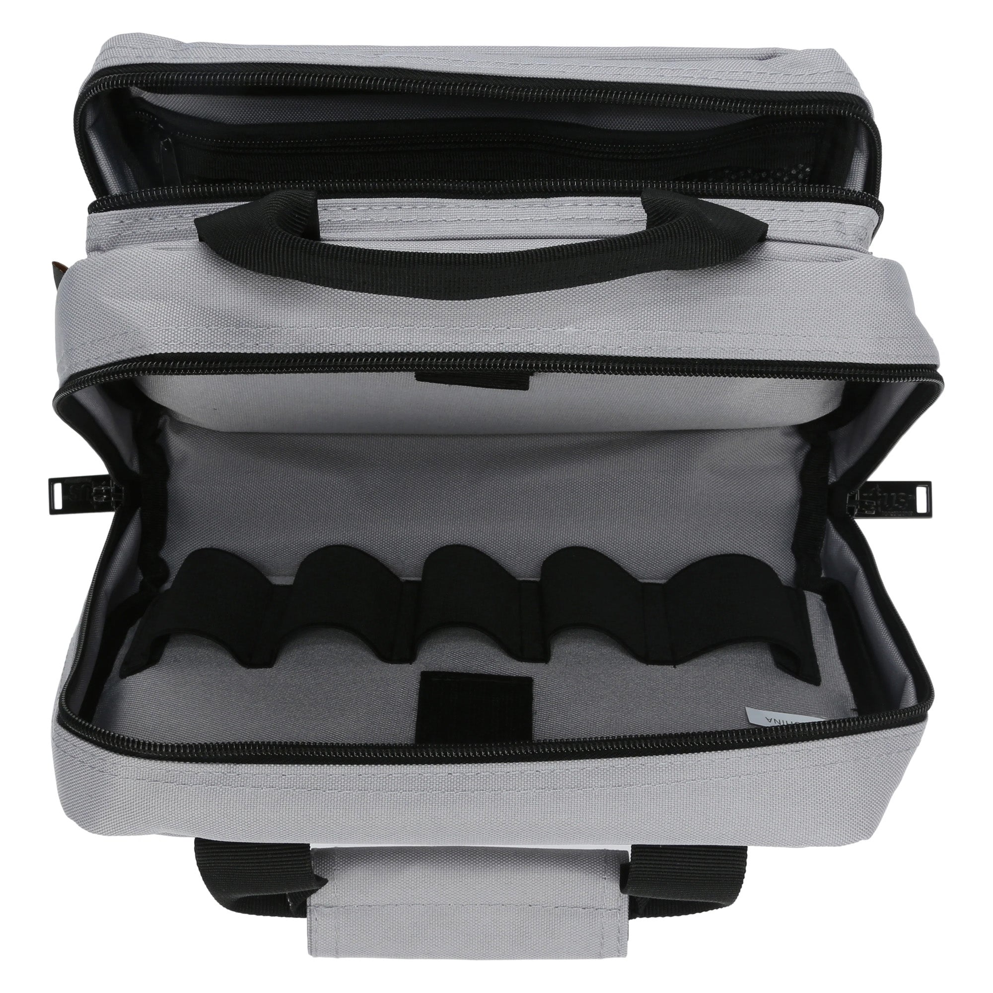 US PeaceKeeper Macro Mini Range Bag Gray - Compact Nylon Gun Storage & Organizer