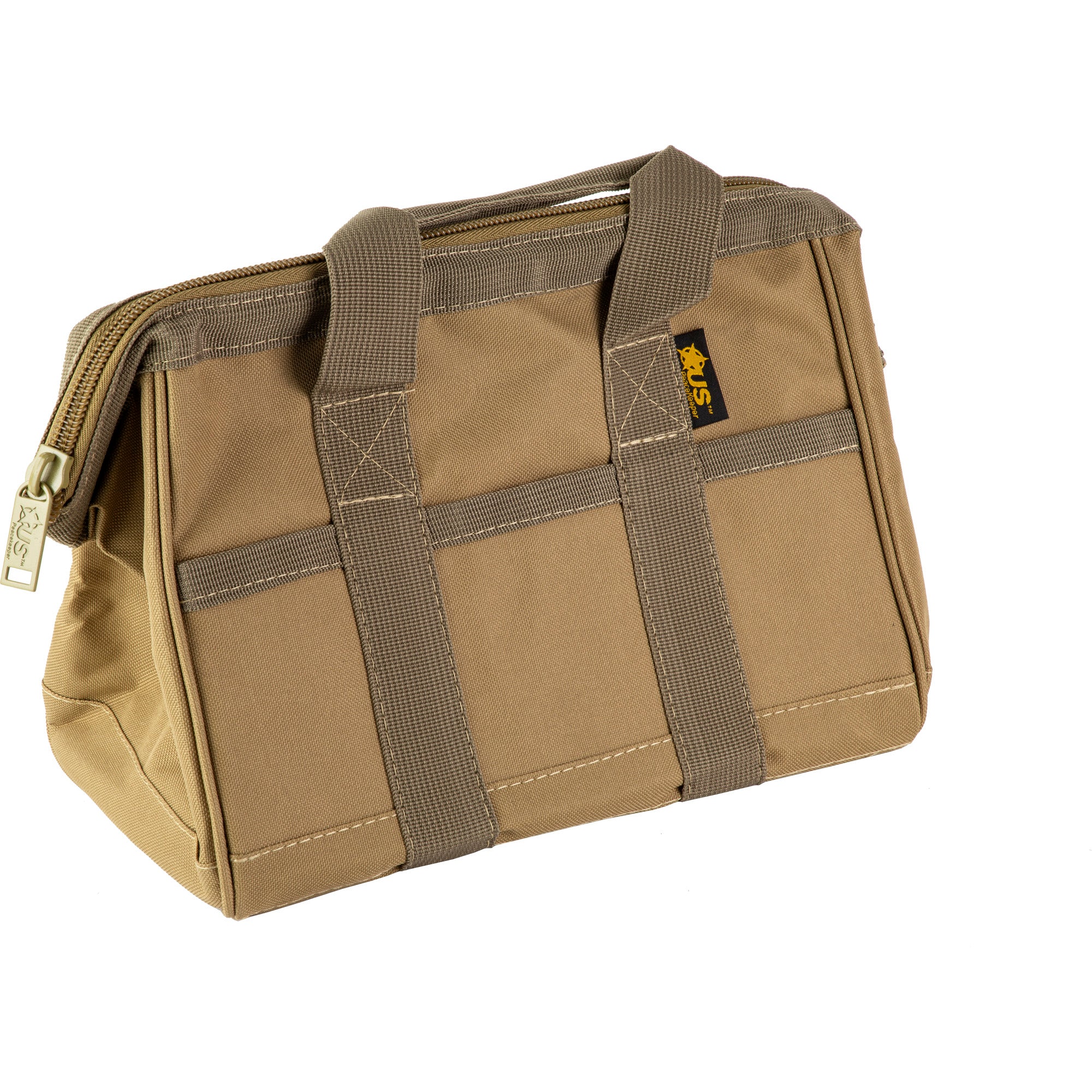 US PeaceKeeper Ammo Bag Model P43205 – Heavy-Duty 12-Gallon Range Bag in Tan with Multiple Pockets
