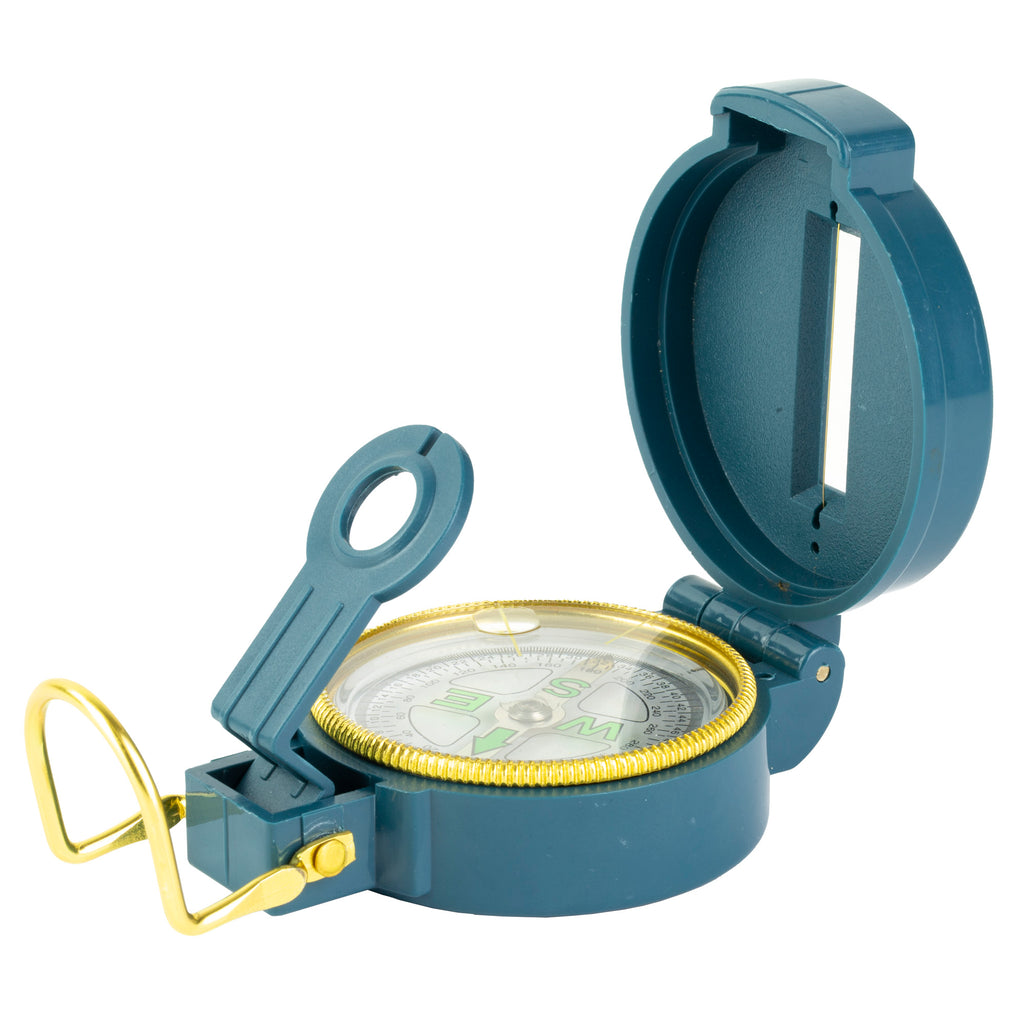 UST Ultimate Survival Technologies Lensatic Compass Blue - Reliable Navigation Tool