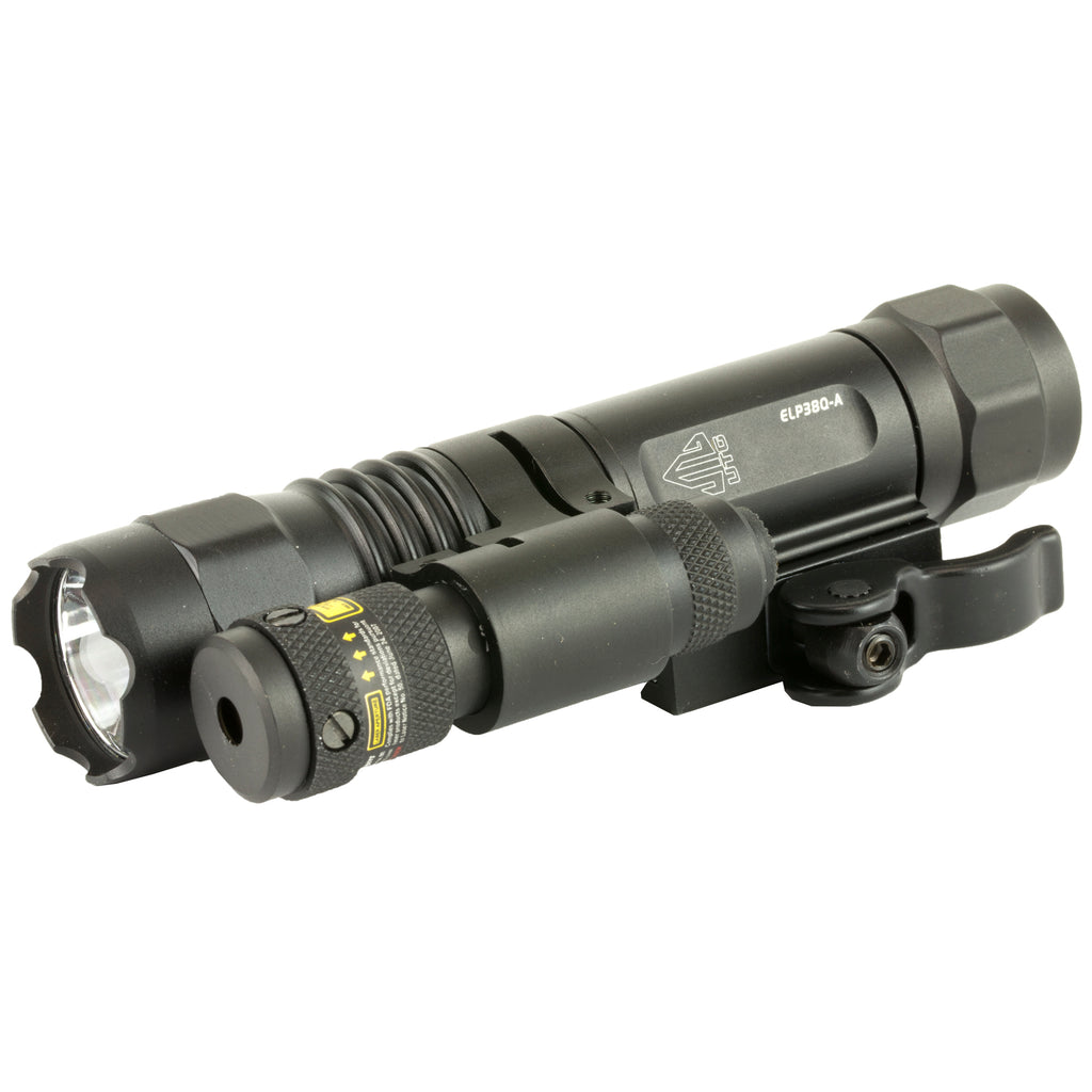 Leapers Inc. - UTG P38 Accushot Tactical Weaponlight with Red Laser and Adjustable Focus