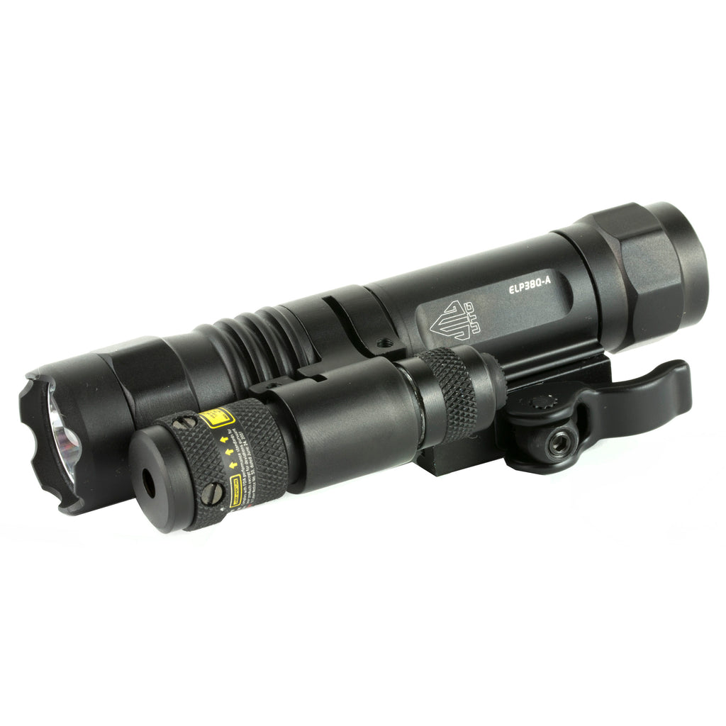Leapers Inc. - UTG P38 Accushot Tactical Weaponlight with Red Laser and Adjustable Focus