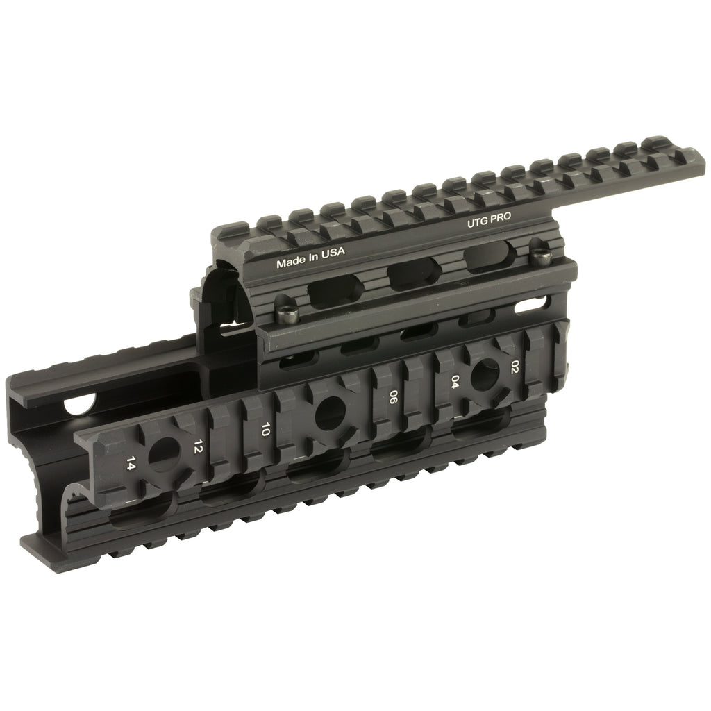 Leapers Inc. - UTG MTU009 AK-47 Quad Rail Handguard with Picatinny Rails and Rubber Guards