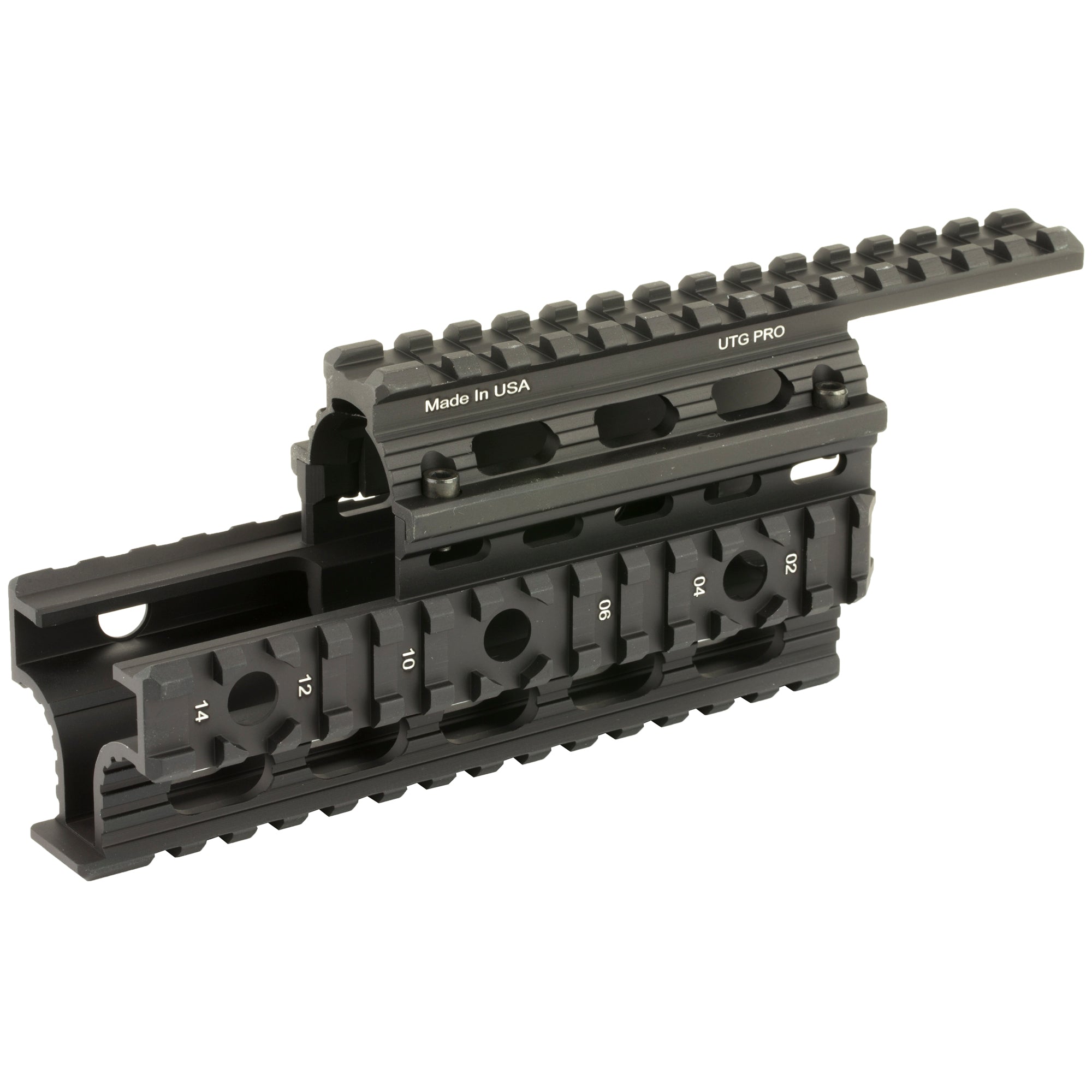 Leapers Inc. - UTG MTU009 AK-47 Quad Rail Handguard with Picatinny Rails and Rubber Guards