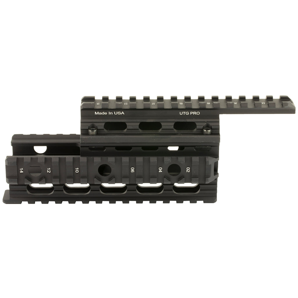 Leapers Inc. - UTG MTU009 AK-47 Quad Rail Handguard with Picatinny Rails and Rubber Guards