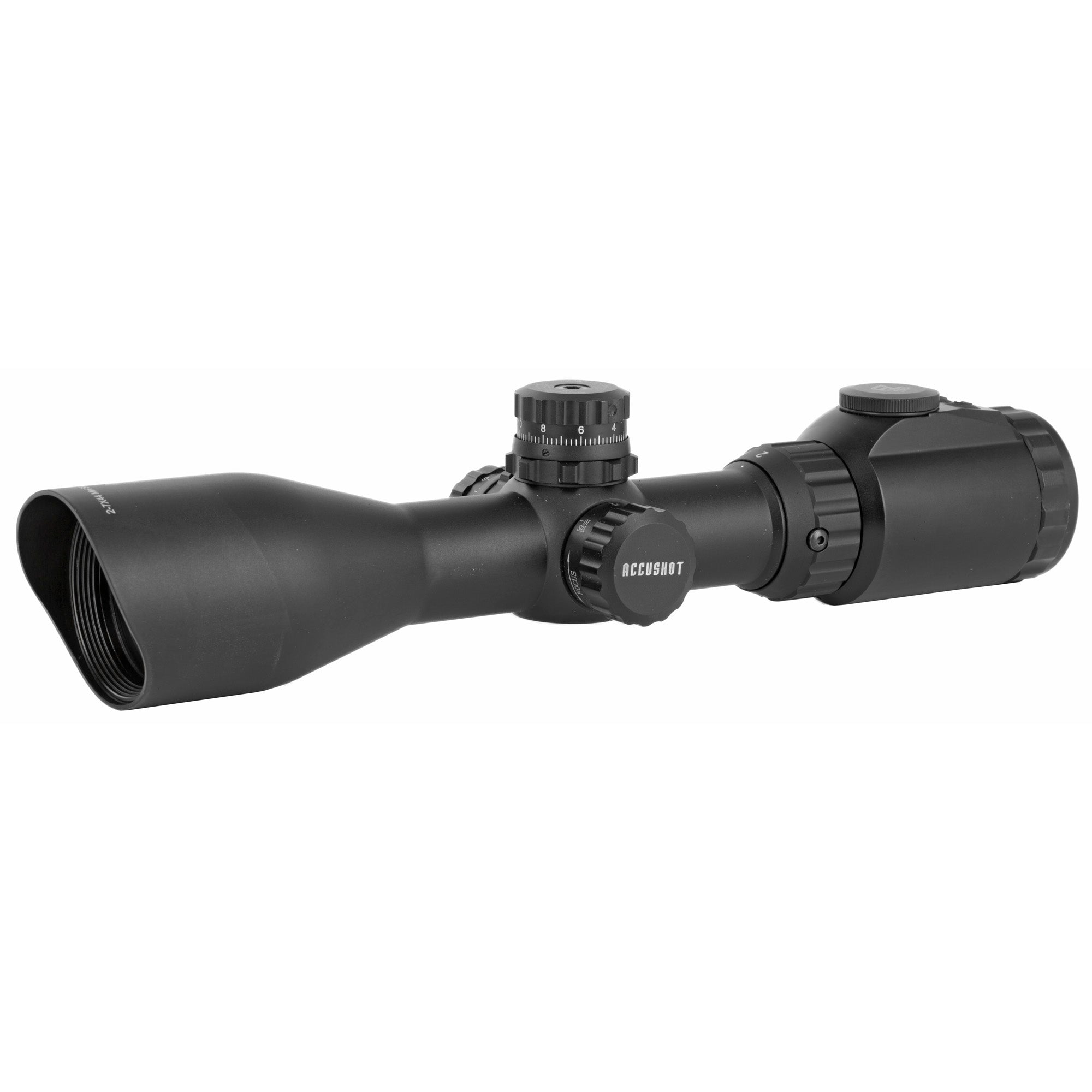 Leapers, Inc. - UTG AccuShot 2-7X44 AO 36-Color Mil-Dot Rifle Scope with Side Wheel Parallax Adjustment
