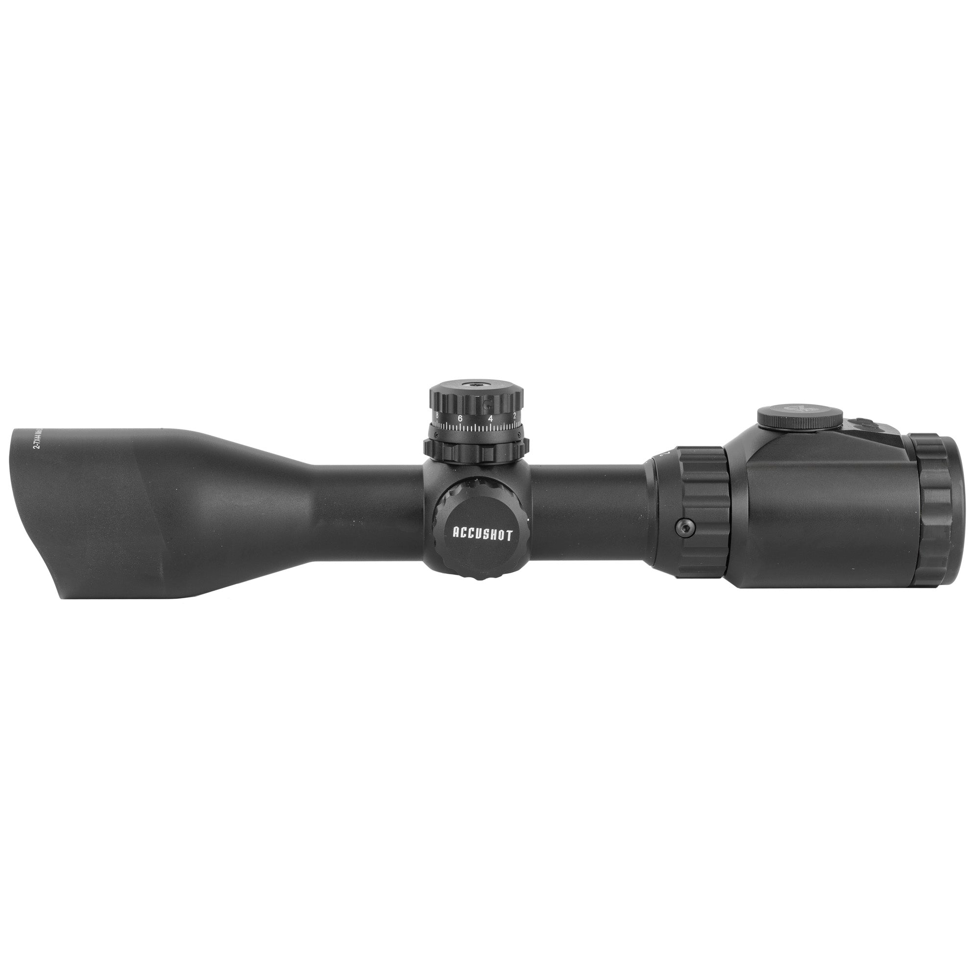Leapers, Inc. - UTG AccuShot 2-7X44 AO 36-Color Mil-Dot Rifle Scope with Side Wheel Parallax Adjustment