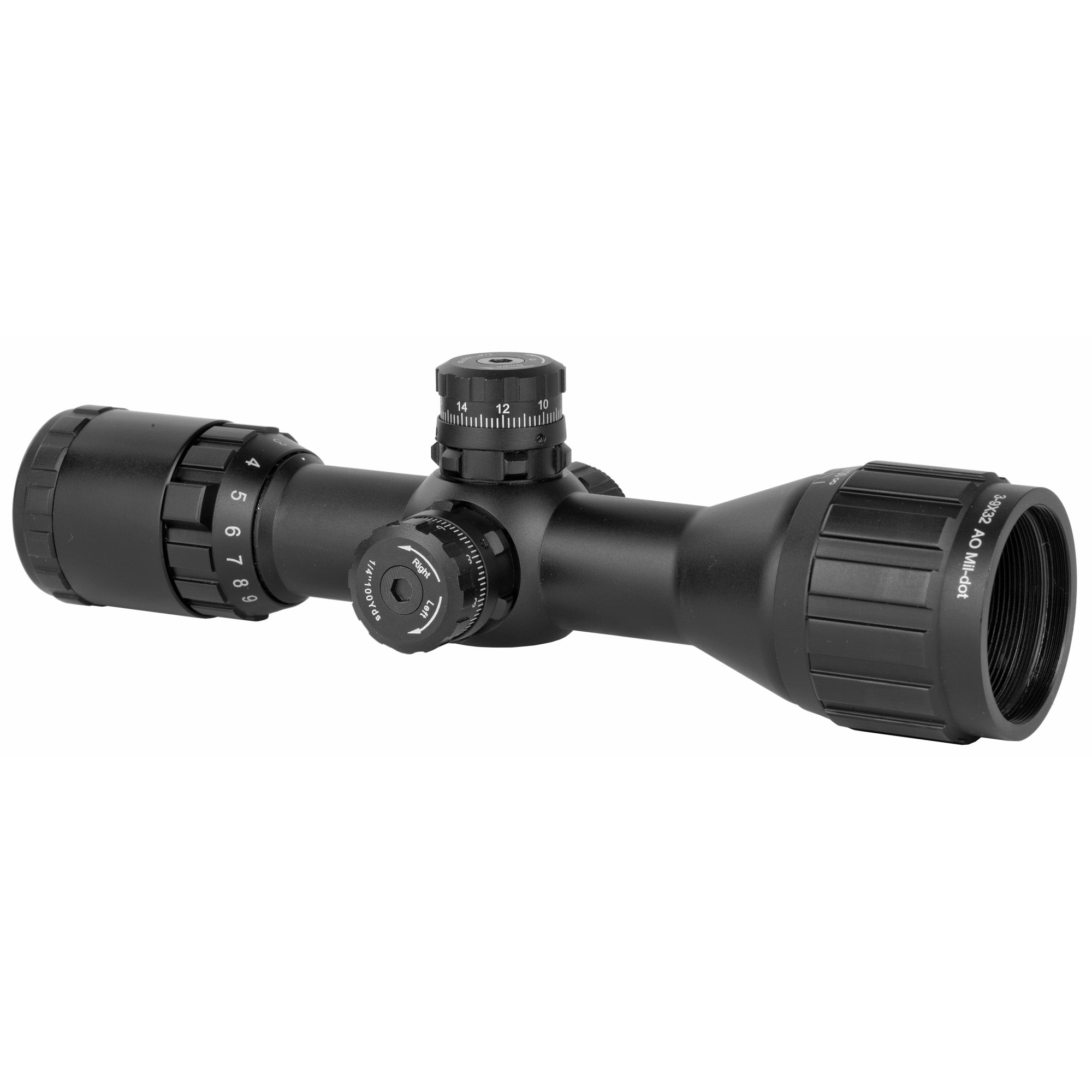 Leapers, Inc. - UTG 3-9X32 BugBuster AO RGB MDOT Rifle Scope with 32mm Objective and Illuminated Mil-dot Reticle