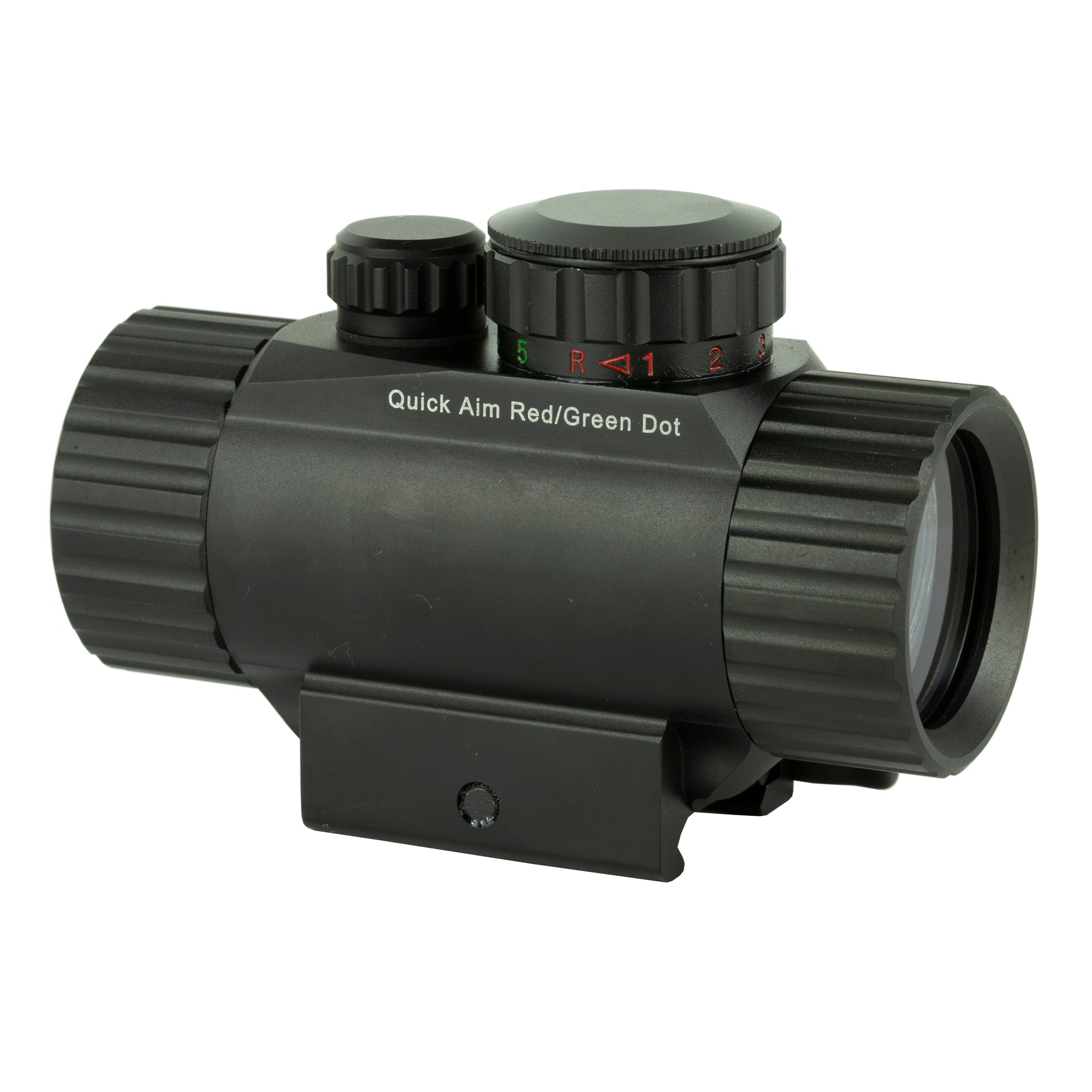 Leapers UTG 3.8 Inch ITA Red/Green Dot Sight with Quick Detach Mount and Flip-Open Lens Caps