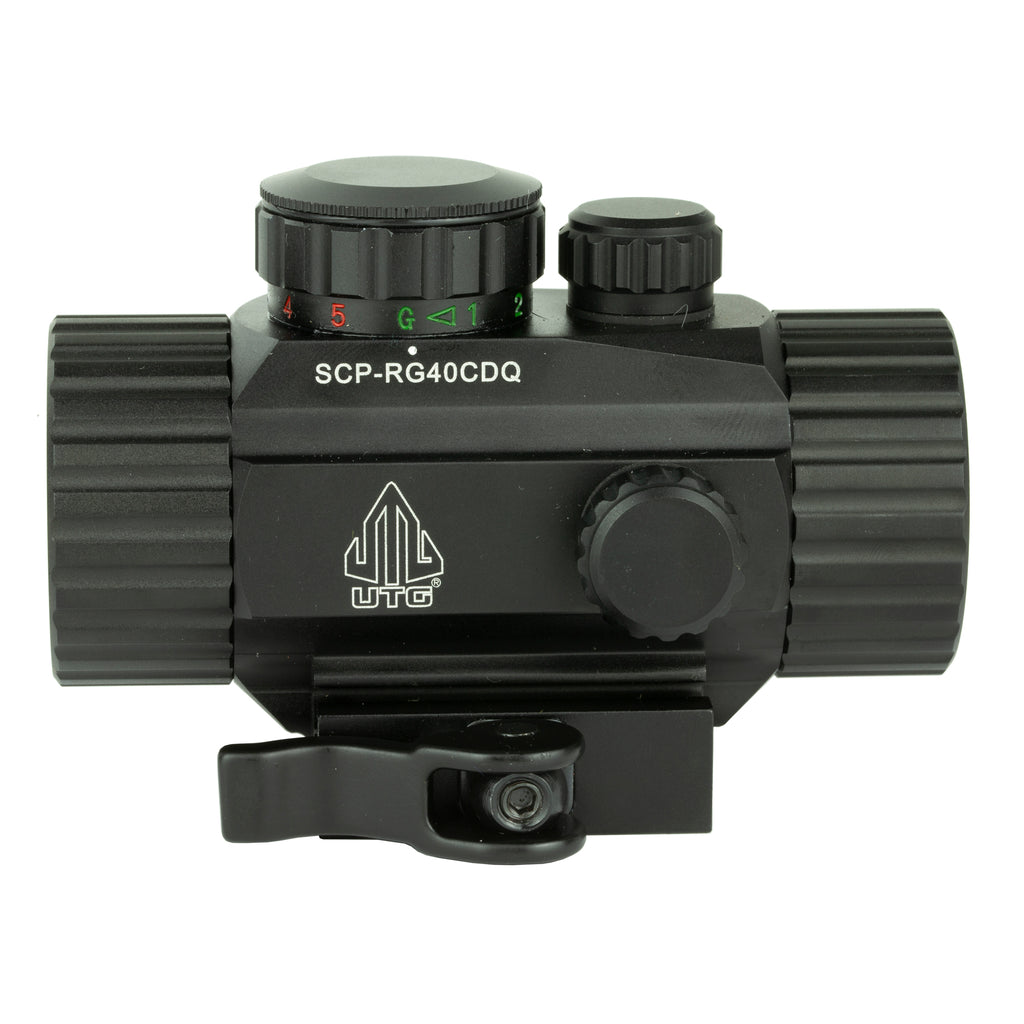 Leapers UTG 3.8 Inch ITA Red/Green Dot Sight with Quick Detach Mount and Flip-Open Lens Caps