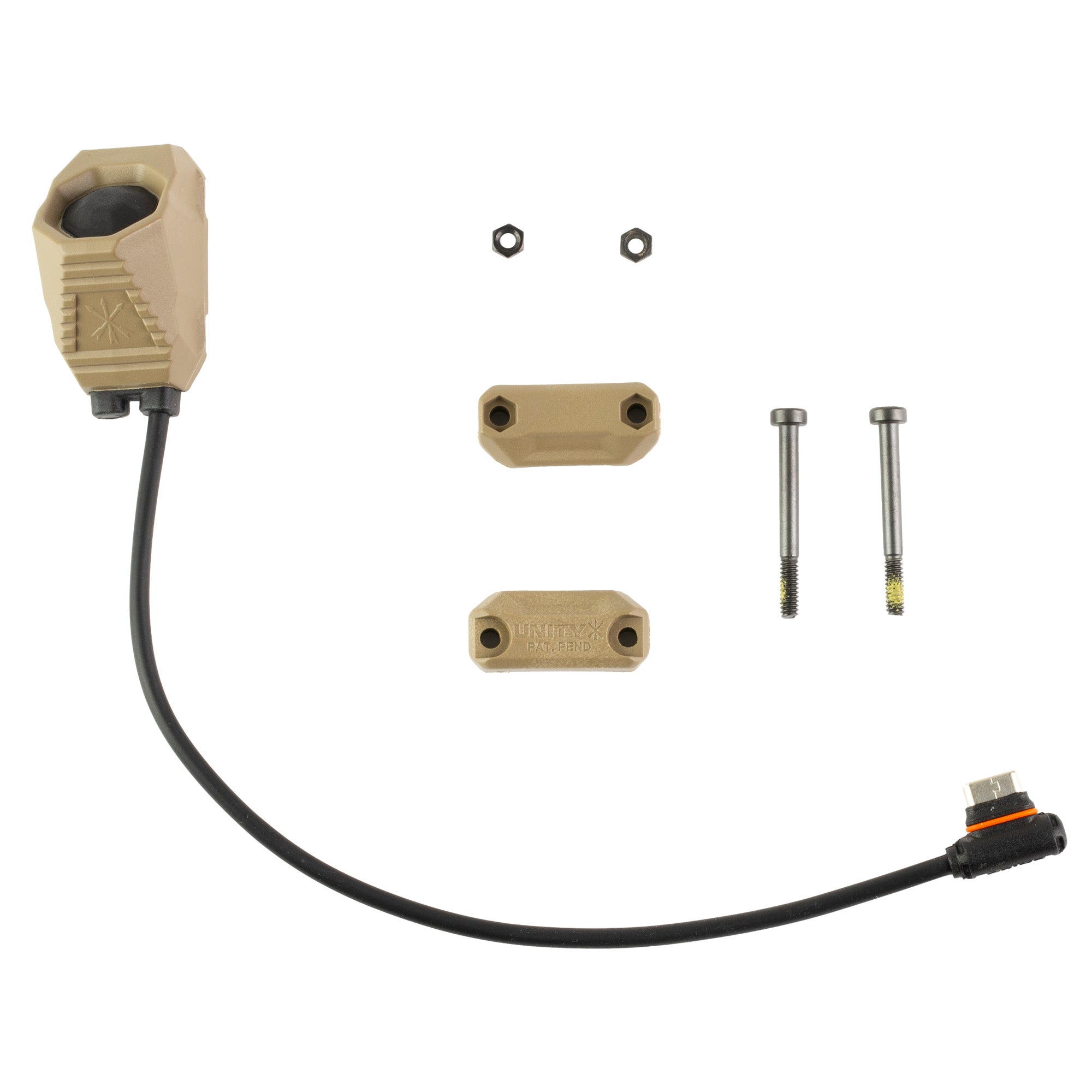 Unity Tactical AXON SL Remote Switch in Flat Dark Earth – Single-Button Activation with M-LOK Mounting Option