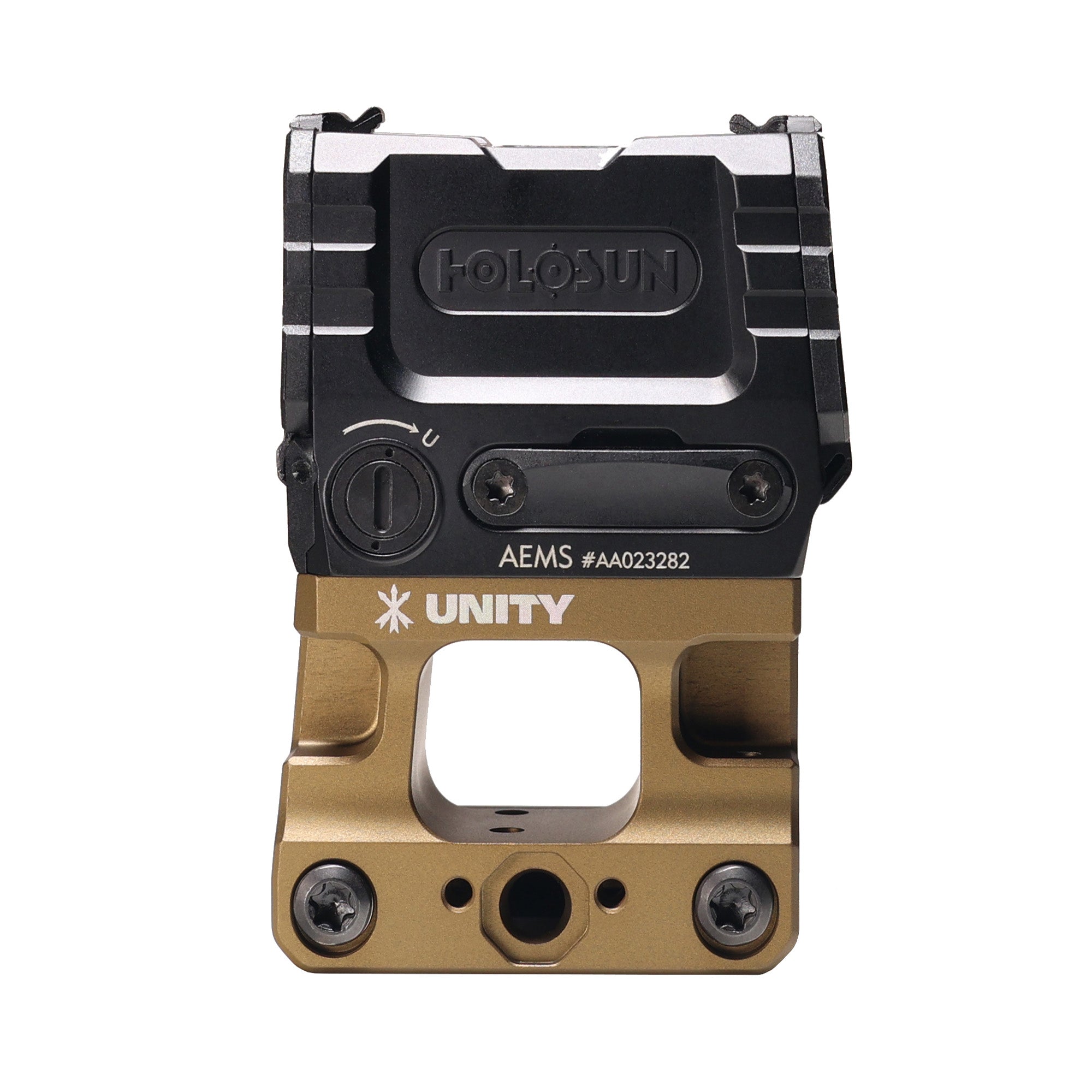 Unity Tactical FAST AEMS Flat Dark Earth Optical Mount – Quick Target Acquisition with 2.26-inch Centerline Height