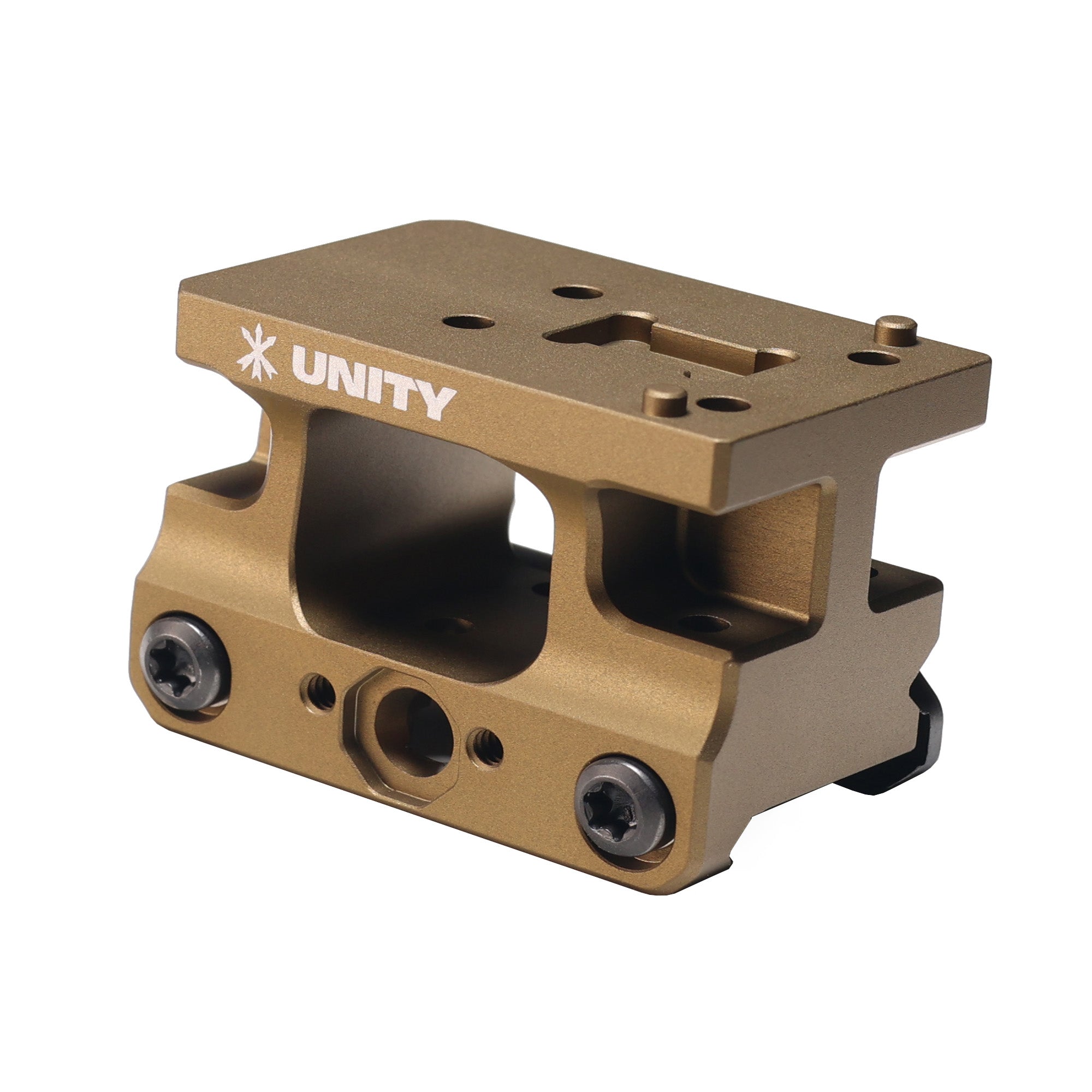 Unity Tactical FAST AEMS Flat Dark Earth Optical Mount – Quick Target Acquisition with 2.26-inch Centerline Height