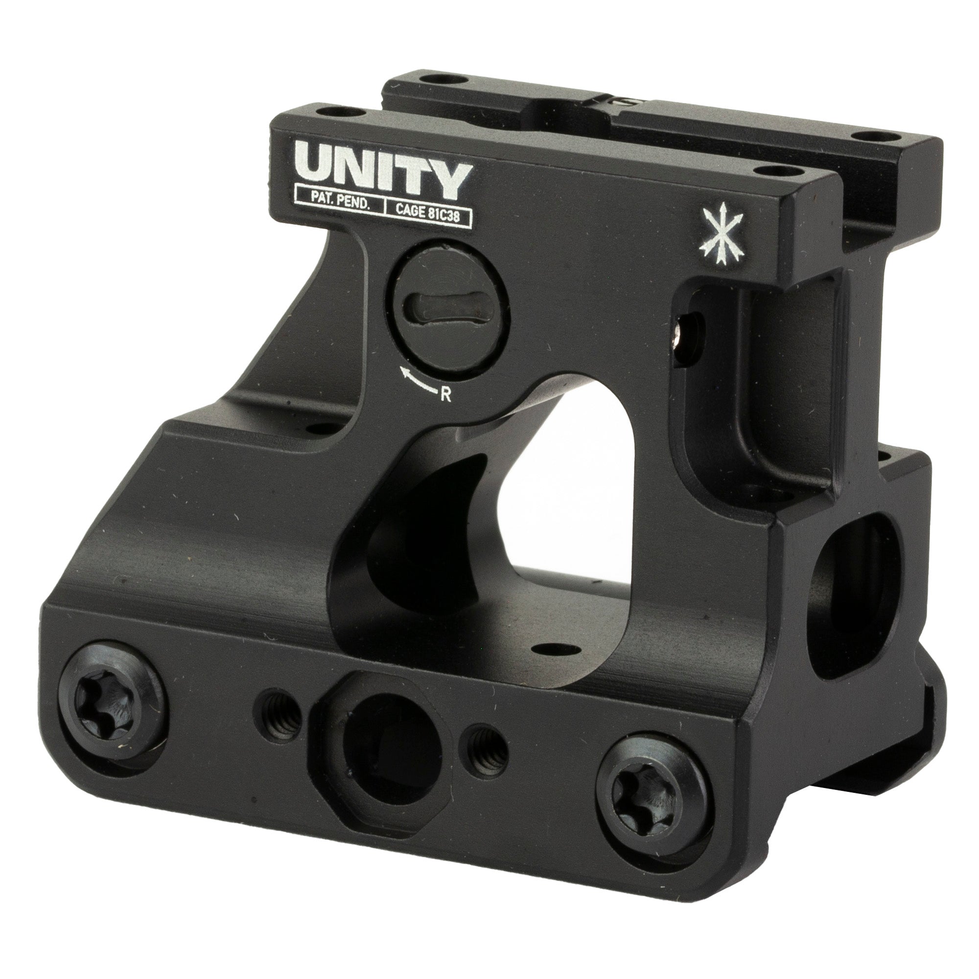 Unity Tactical FAST MRO Mount - Black, Model FST-MROB
