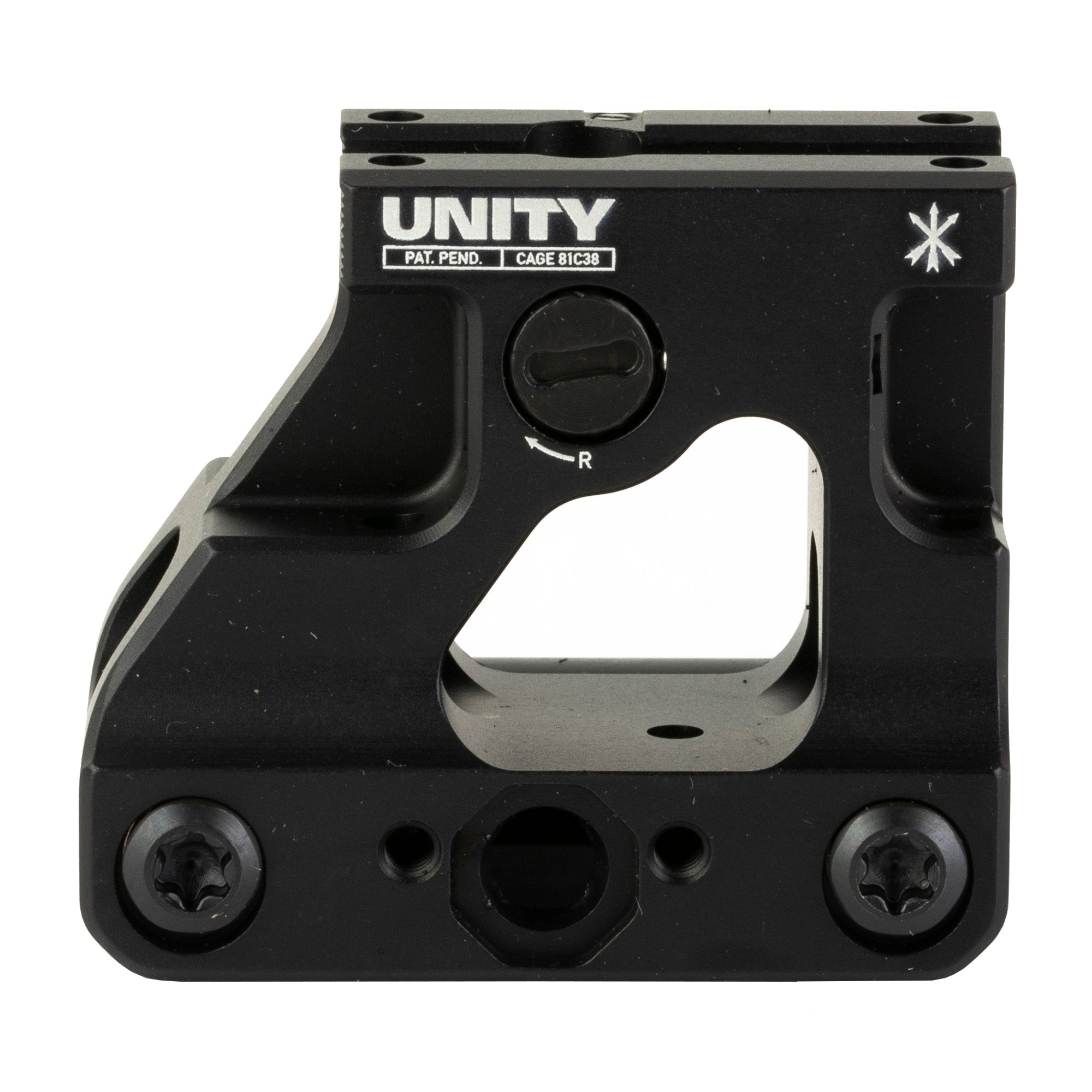 Unity Tactical FAST MRO Mount - Black, Model FST-MROB