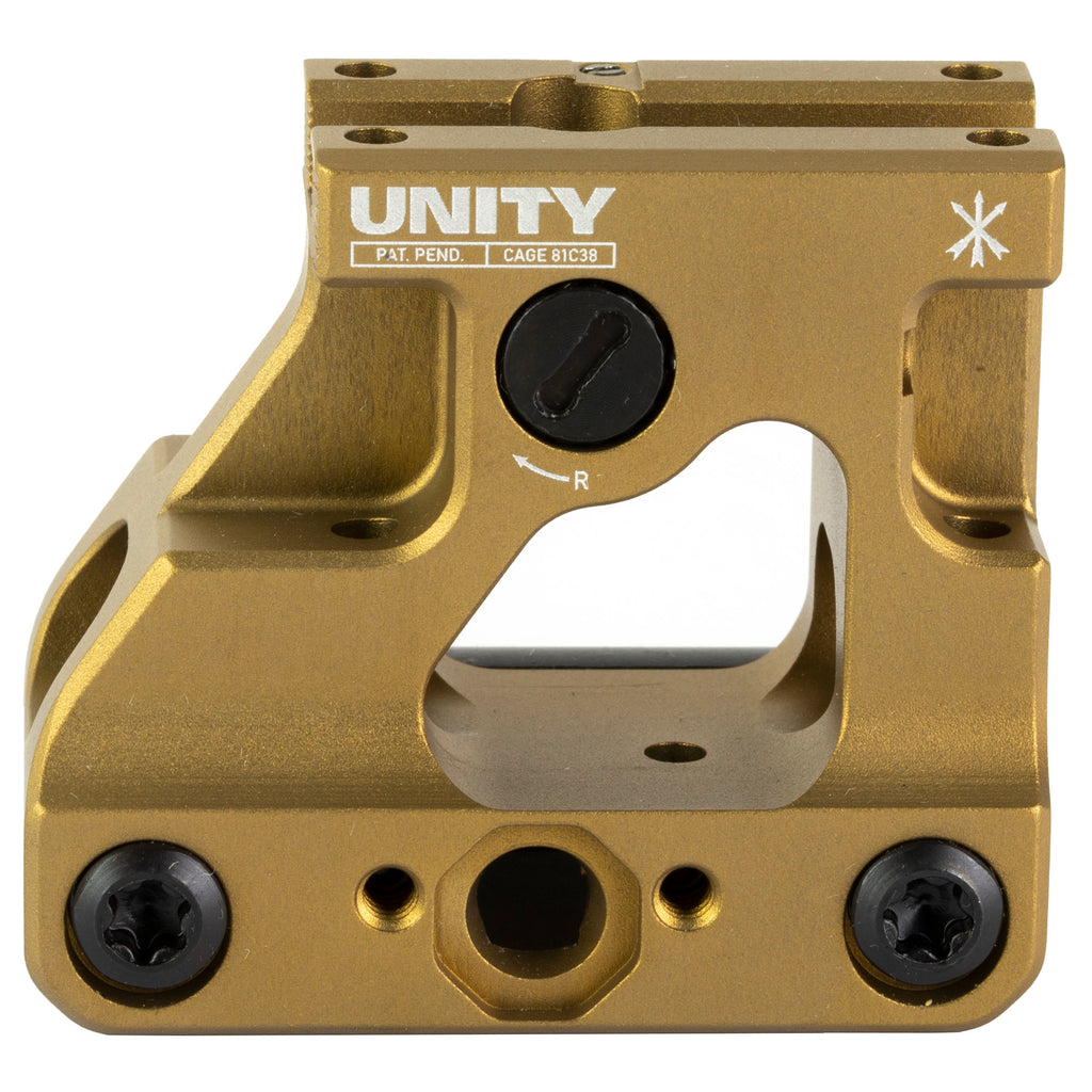 Unity Tactical FAST MRO Flat Dark Earth Mount (Model FST-MROF) for Rapid Sight Acquisition