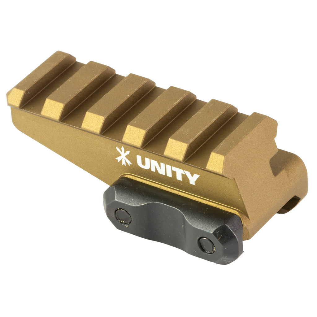 Unity Tactical FAST Accessory Riser FDE for Optics, Lasers, and Thermals