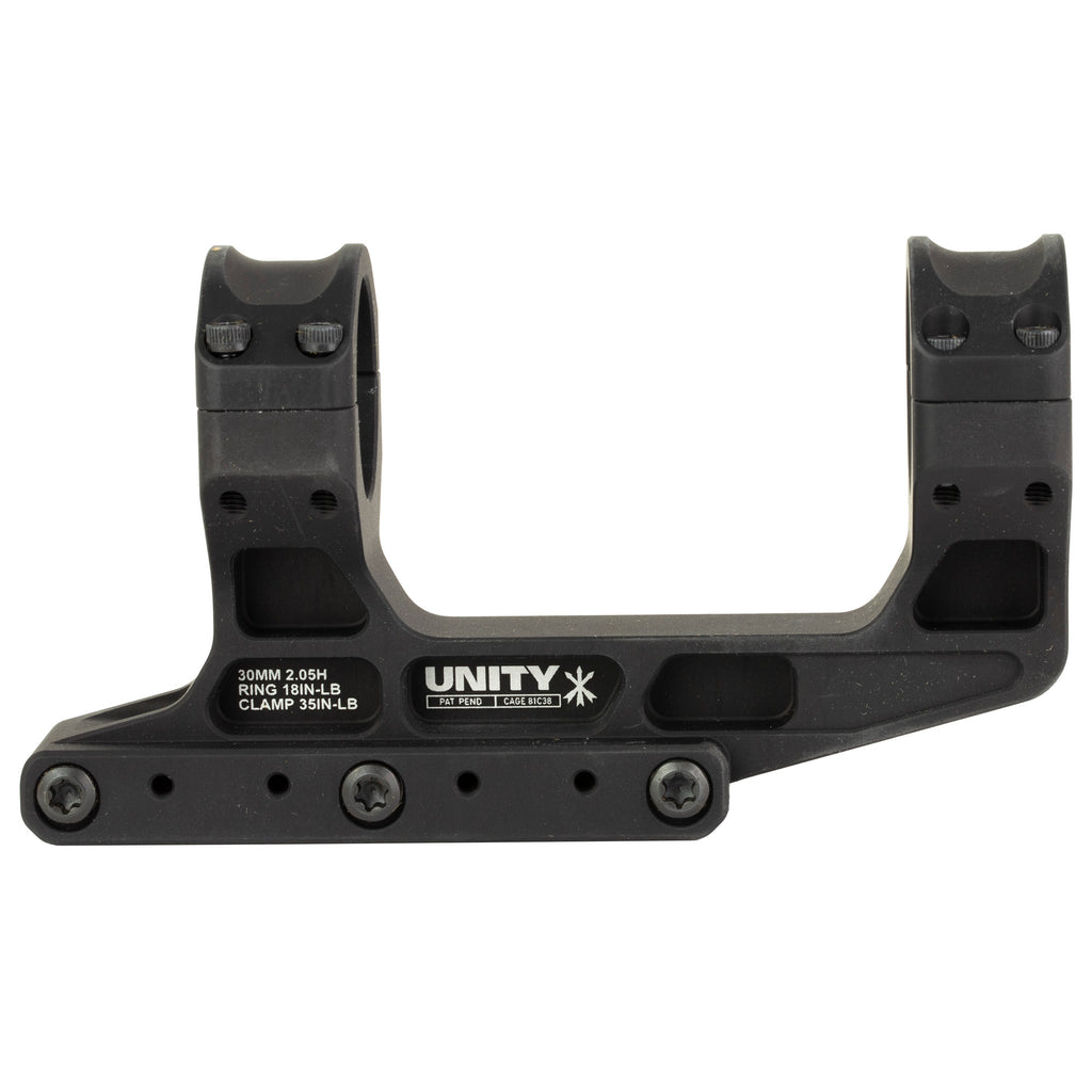 Unity Tactical FAST LPVO 30mm Mount - Black, Model FST-S30205B