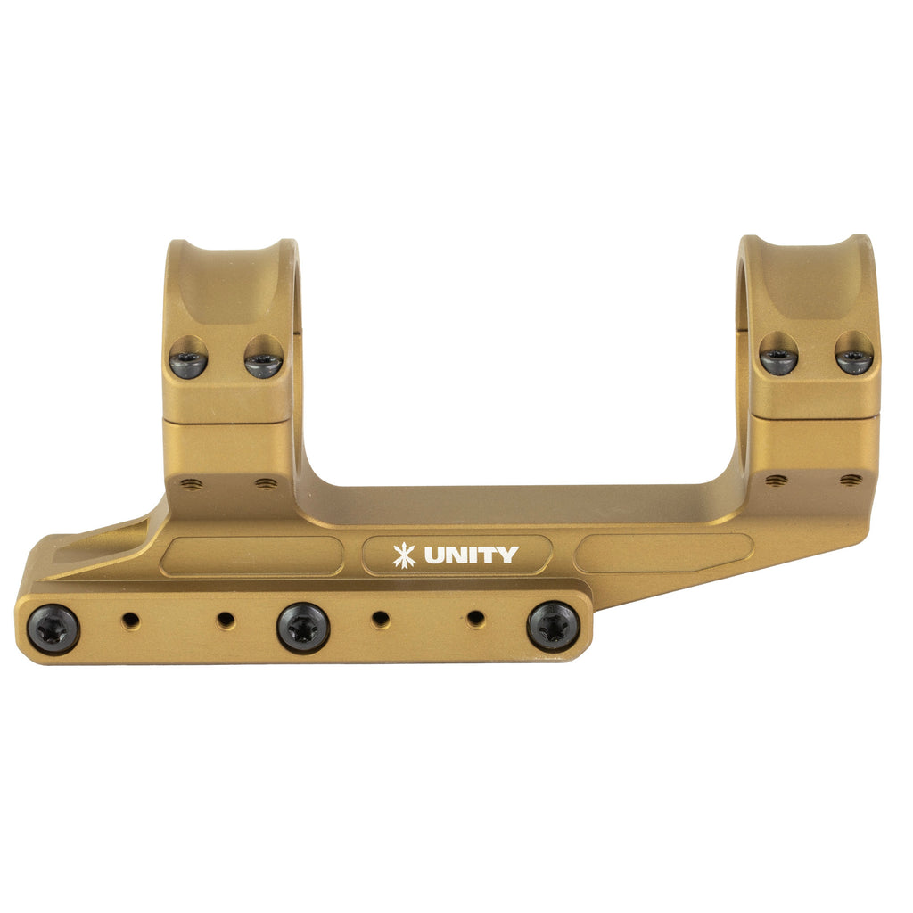Unity Tactical REKE 35mm Scope Mount in Flat Dark Earth for Intermediate to Long-Range Precision Rifles