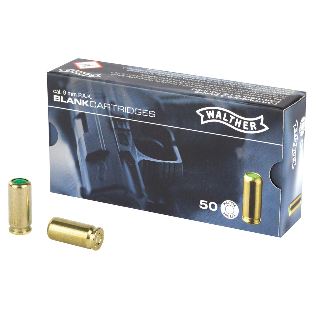 Umarex UMX Walther 9mm PAK Blank Ammunition - 50 Rounds